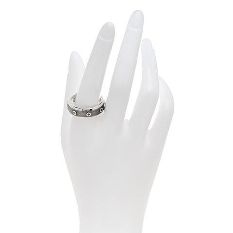 Sterling Silver Titanium Turbo Band Ring 62 10