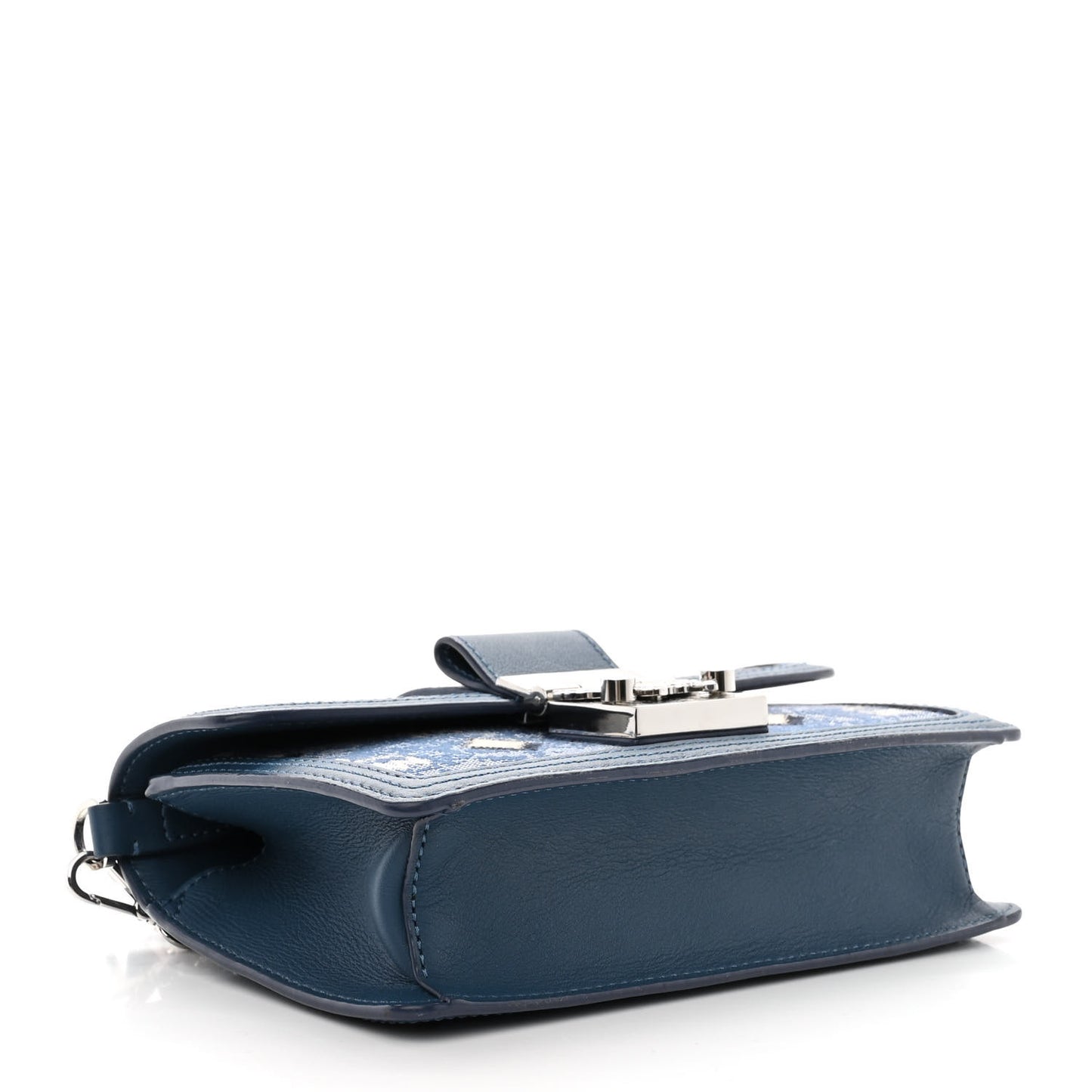 Vintage Jacquard Monogram Mini Tracy Crossbody Blue