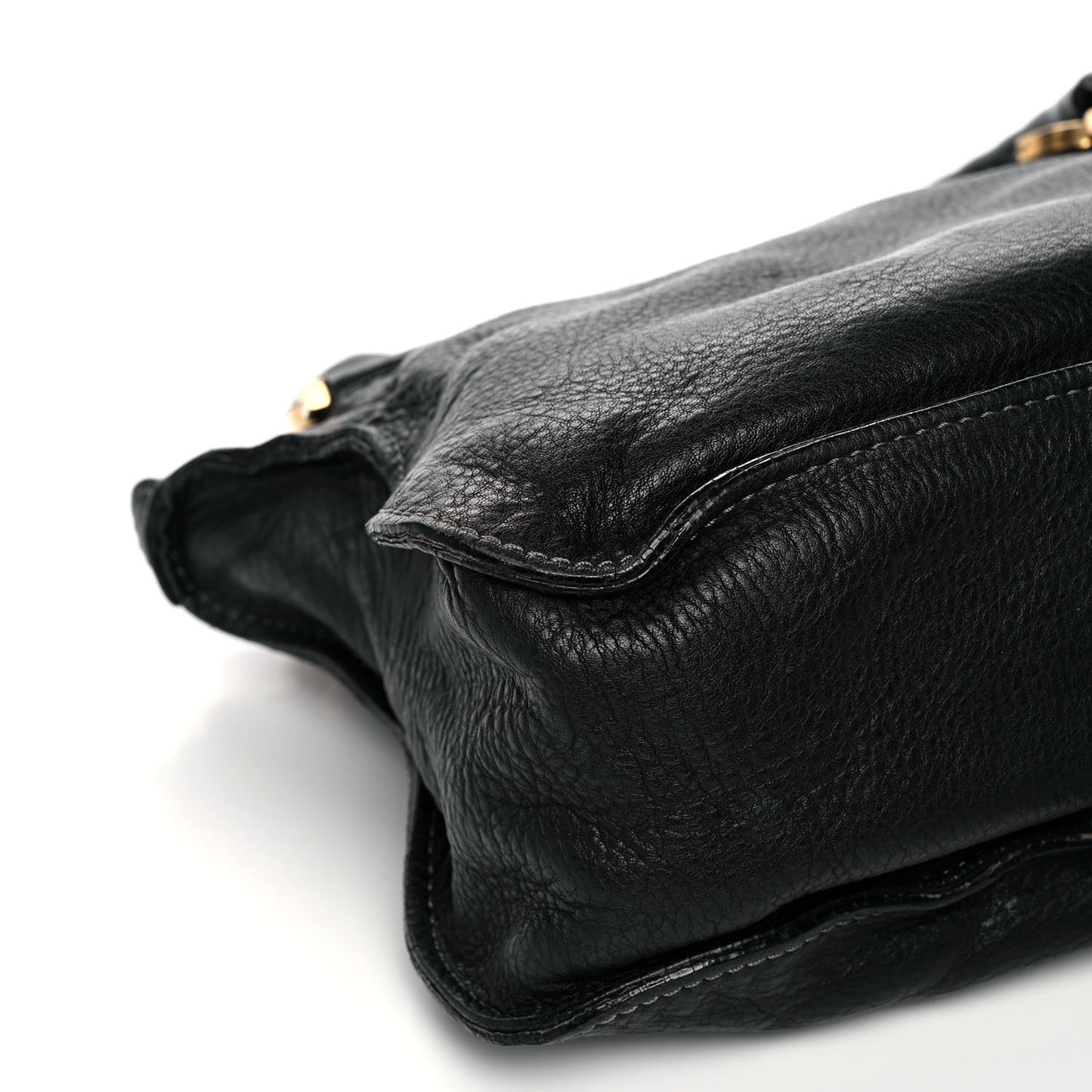 Calfskin Medium Marcie Satchel Black