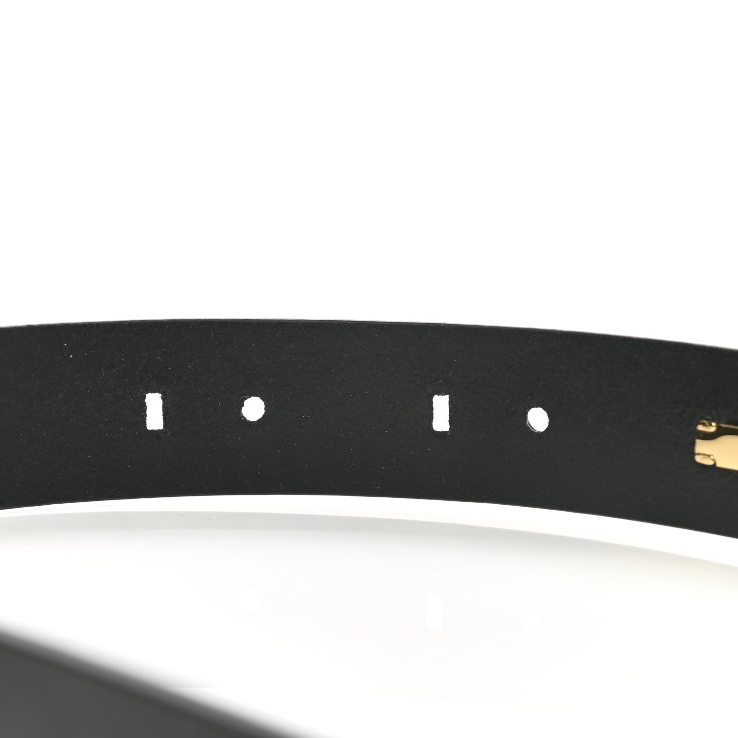 Versace X FENDI Calfskin Fendace Logo Belt 80 32 Black 6 of 6