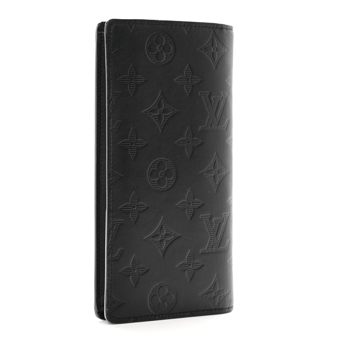 Calfskin Monogram Shadow Brazza Wallet Black