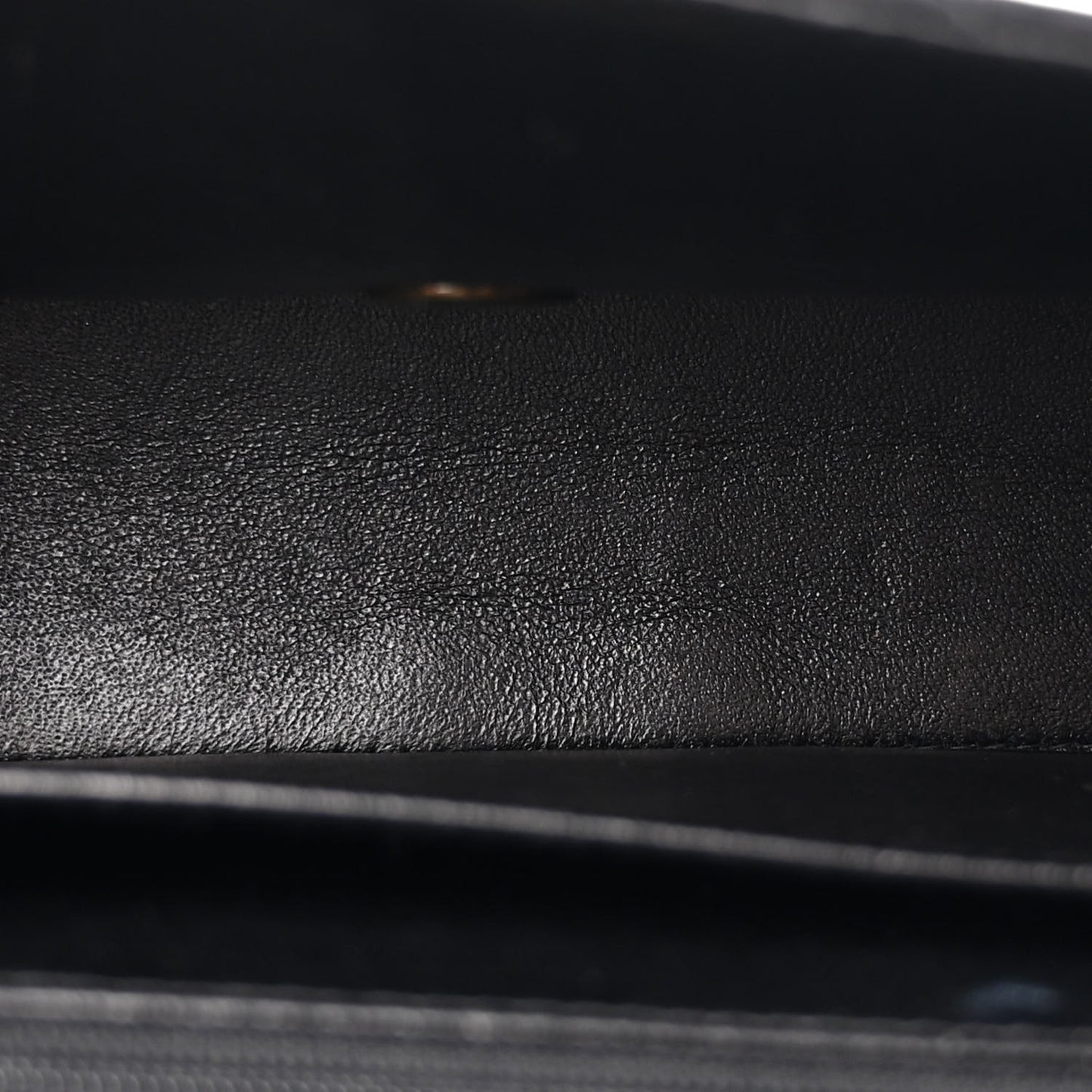 Calfskin Stitched Medium Single Flap Black