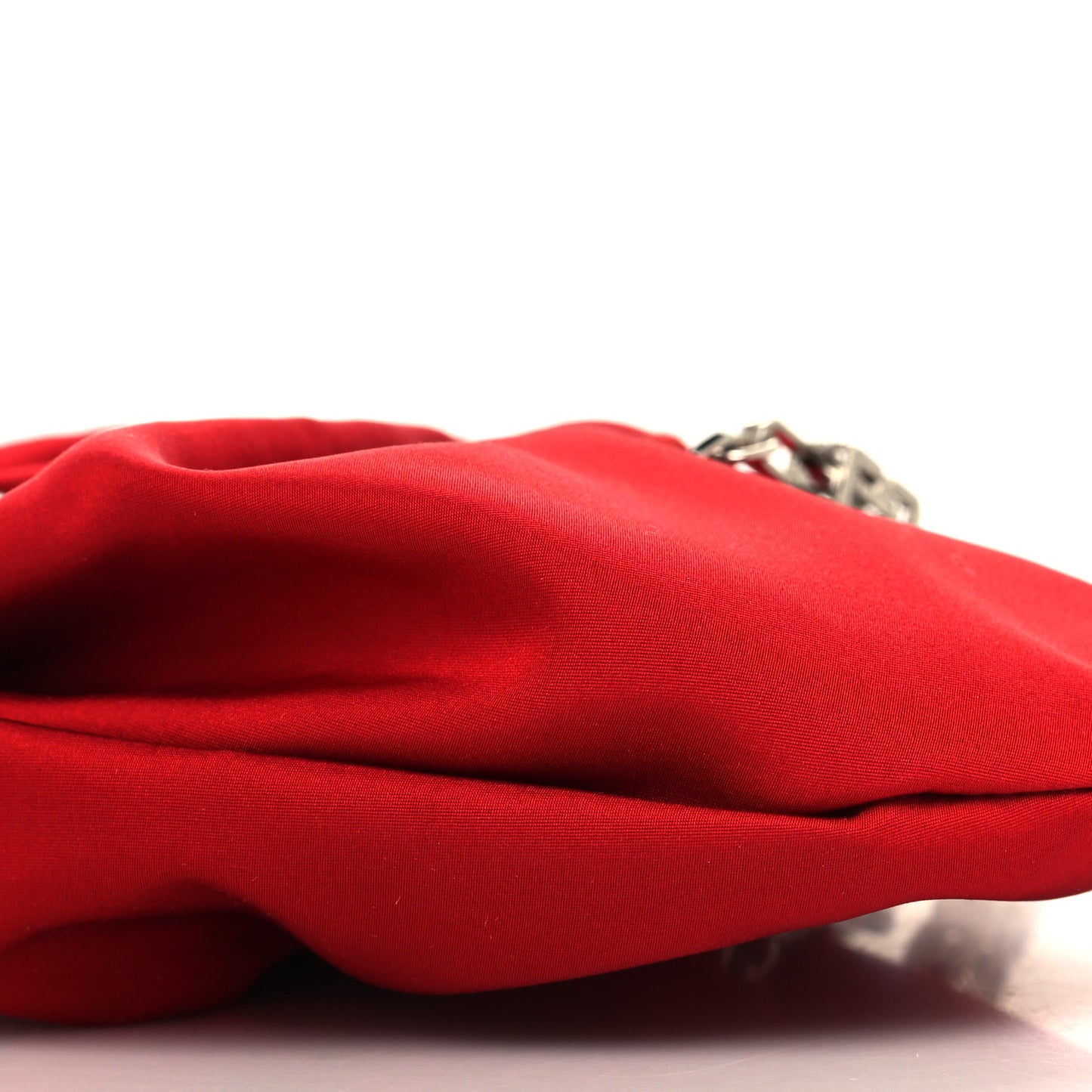 Satin Mini Kenny Shoulder Bag Red