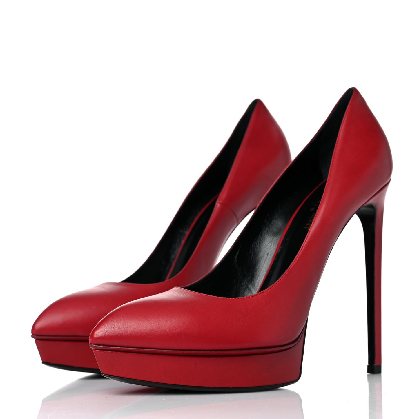 Calfskin Janis 105 Platform Pumps 40.5 Rouge Orient