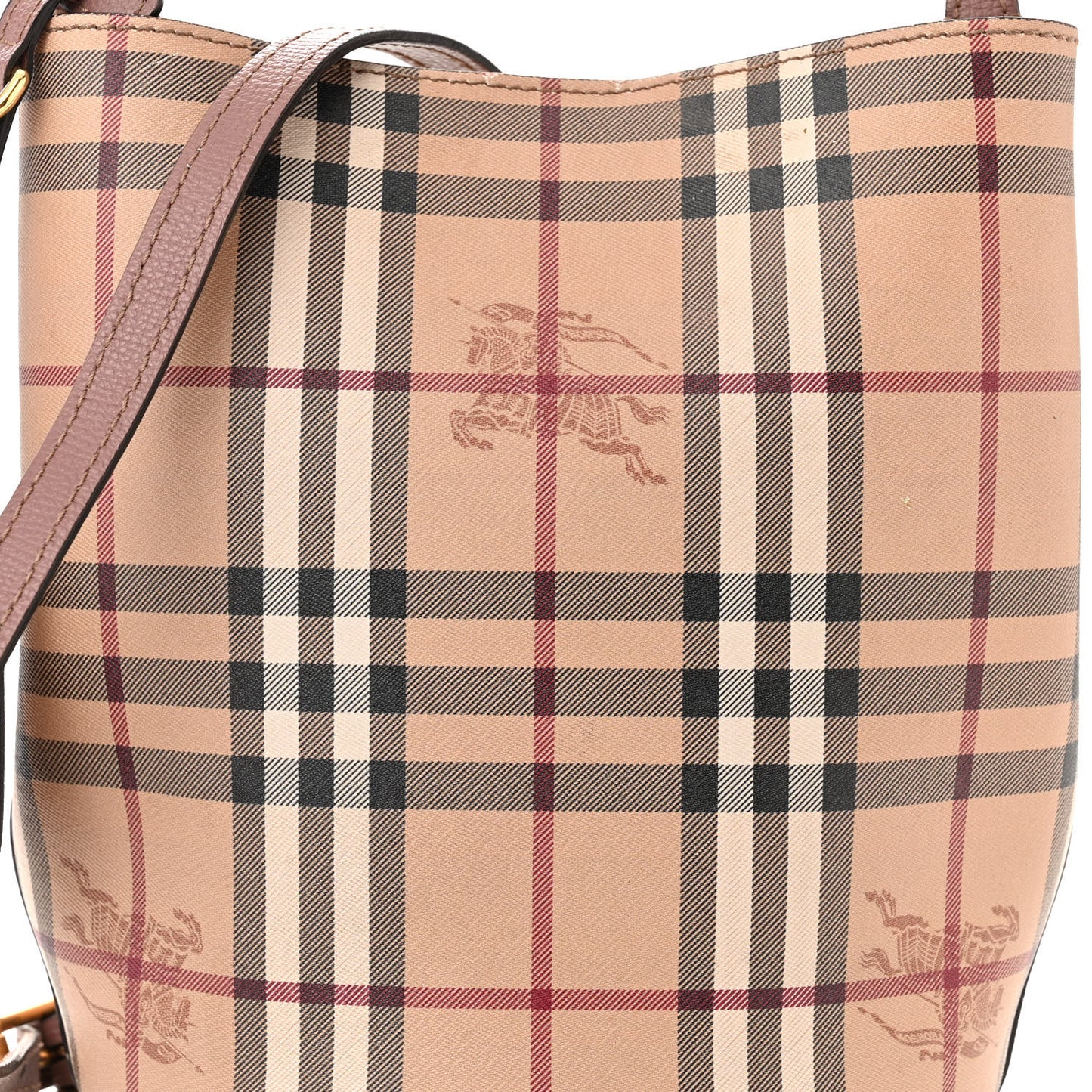 Haymarket Check Colours Small Lorne Bucket Crossbody Elderberry