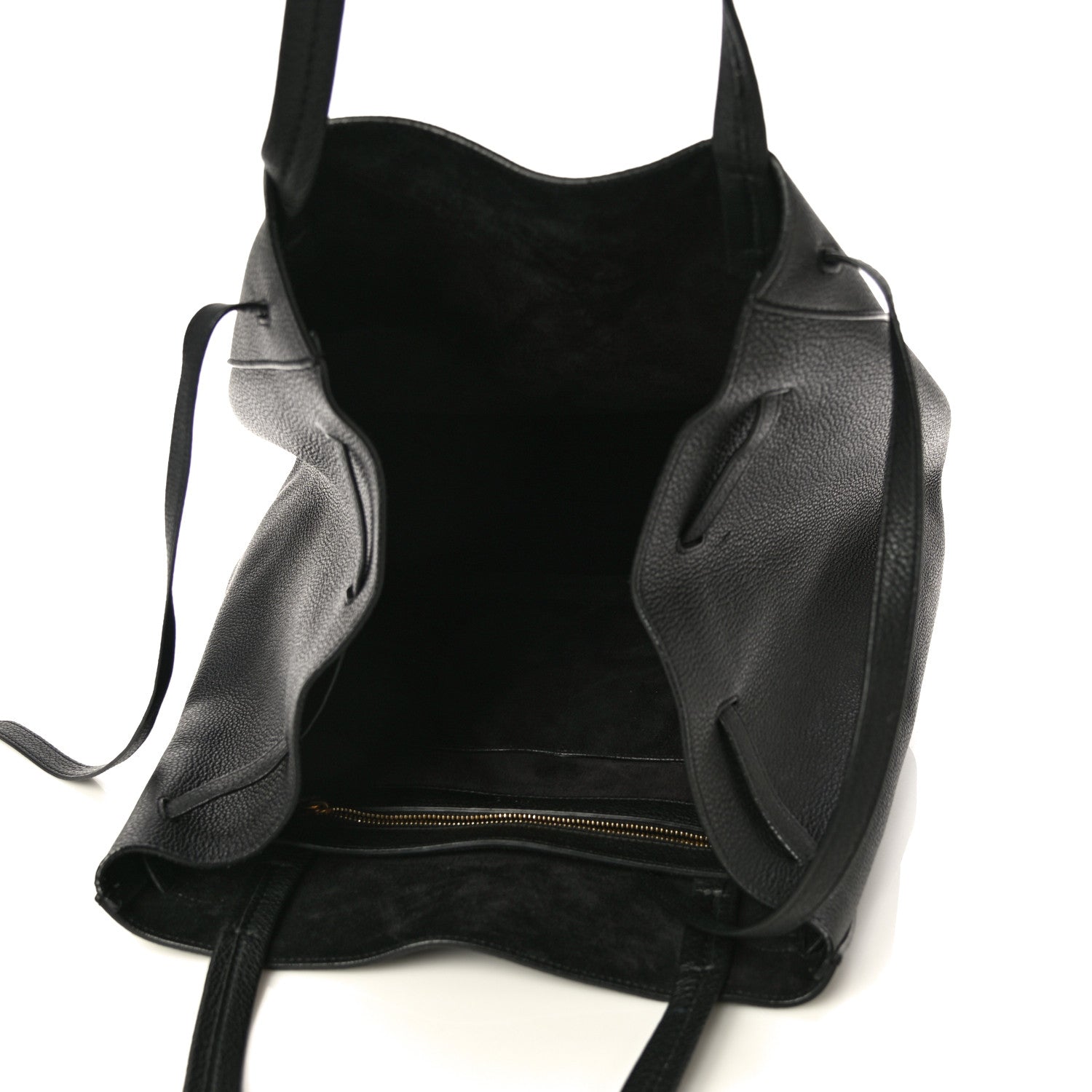 Celine Soft Grained Calfskin Medium Belt Cabas Phantom Black 5 of 13