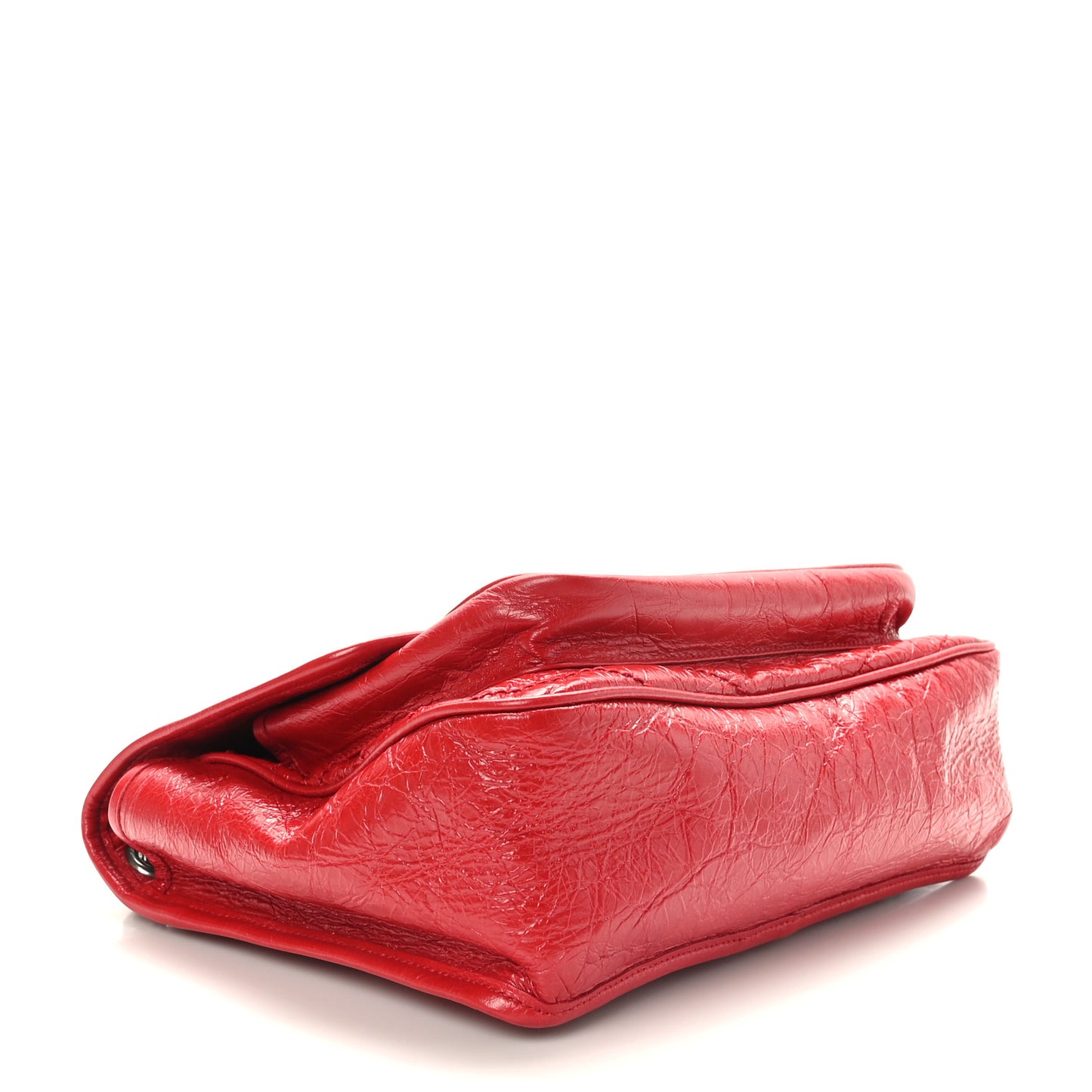 Crinkled Calfskin Matelasse Monogram Medium Niki Chain Satchel Rouge Eros