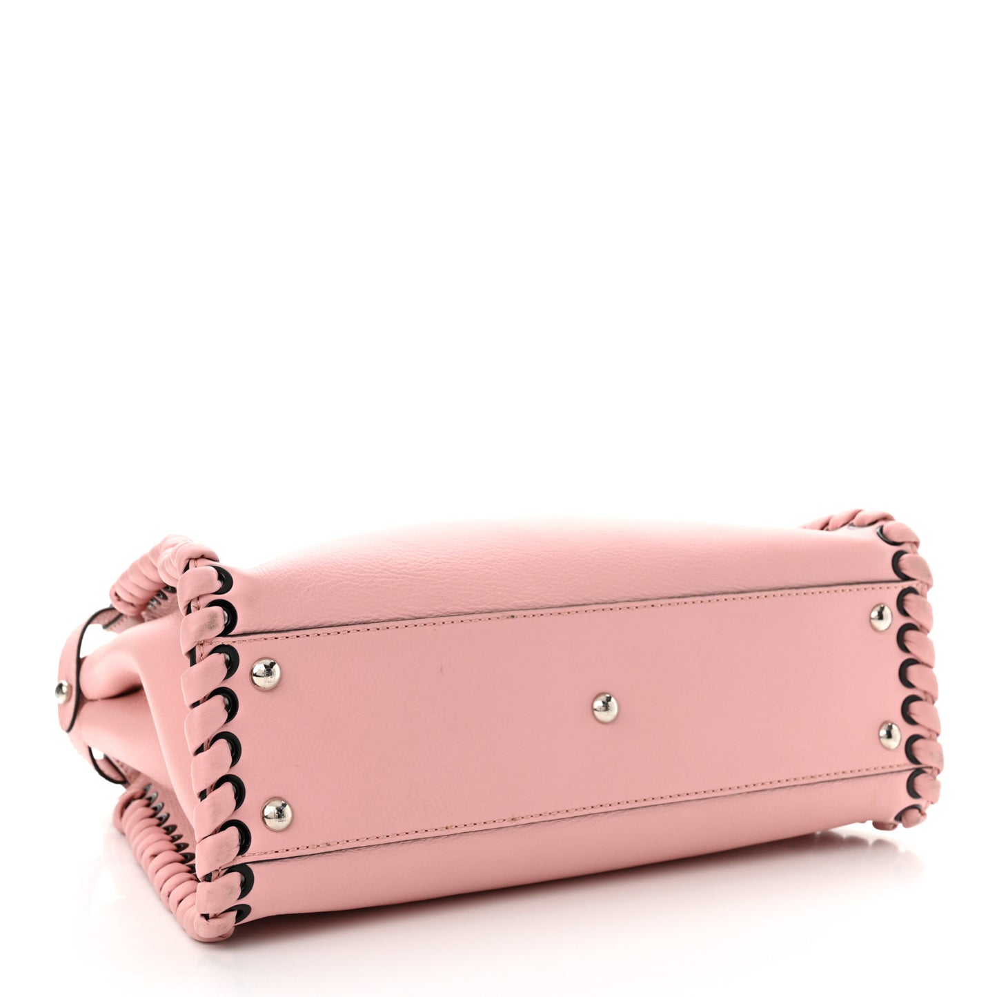 Vitello Seta Lace Up Medium Peekaboo Iconic Satchel Bubblegum