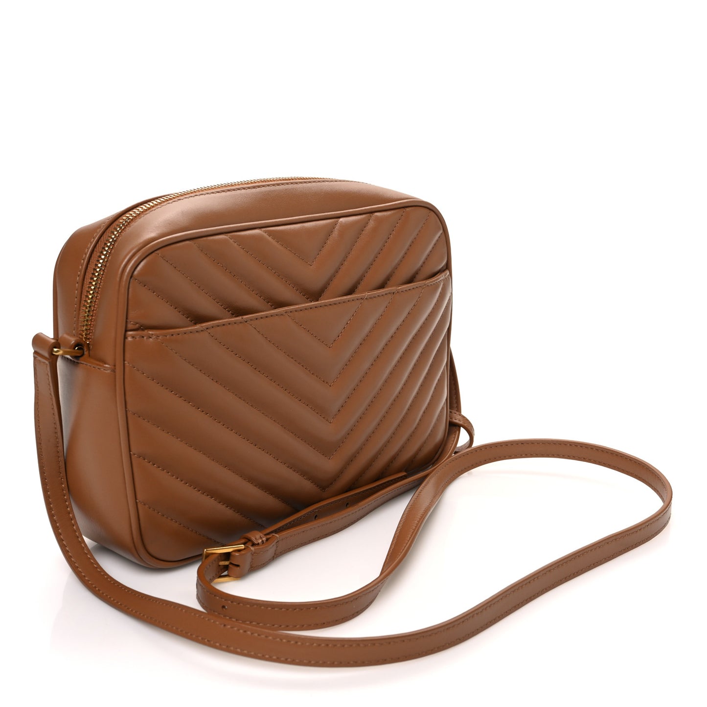 Calfskin Matelasse Monogram Lou Camera Bag Cinnamon