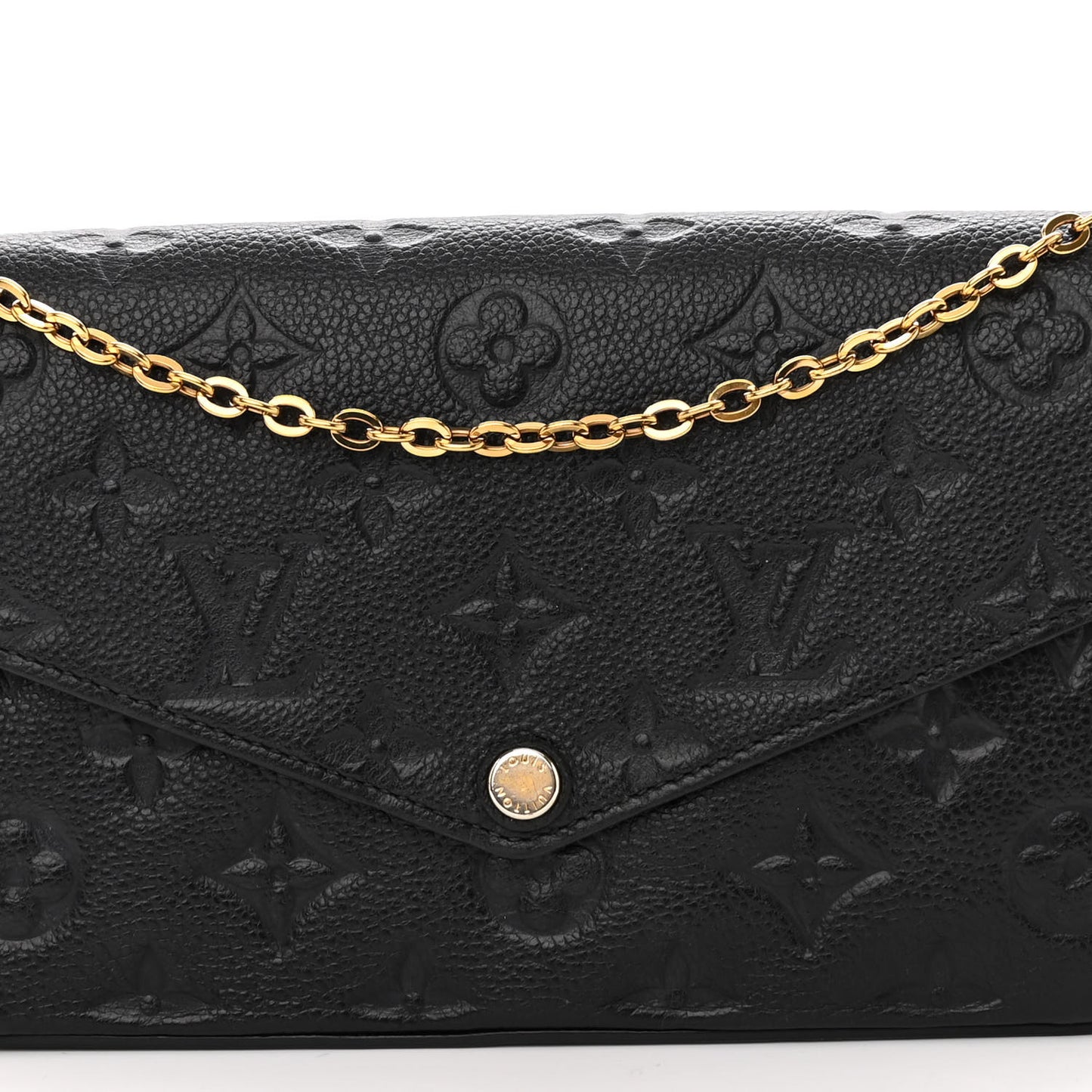 Empreinte Pochette Felicie Chain Wallet Black