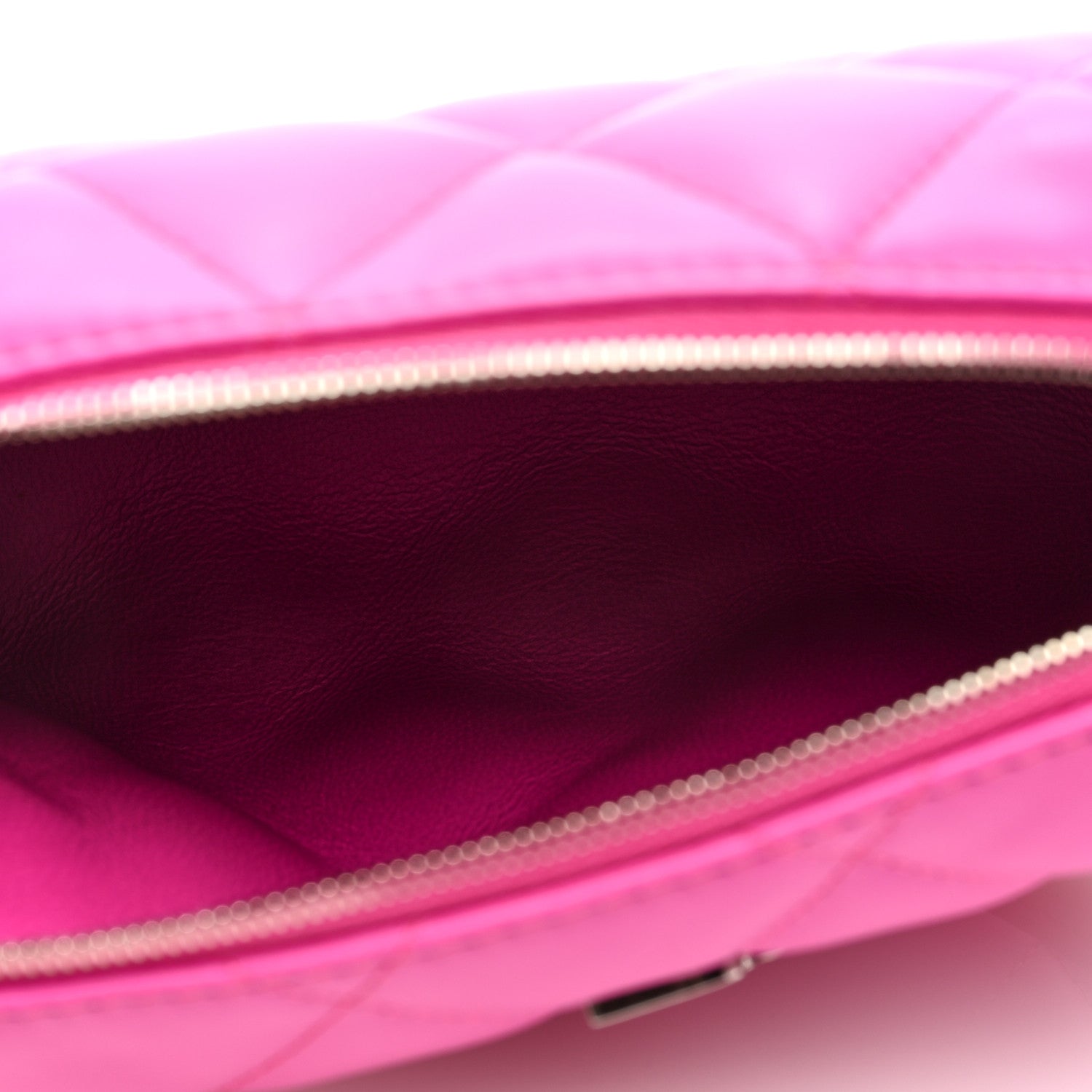 Balenciaga Nappa Calfskin Quilted XS Touch B Camera Shoulder Bag Fuchsia 5 of 8