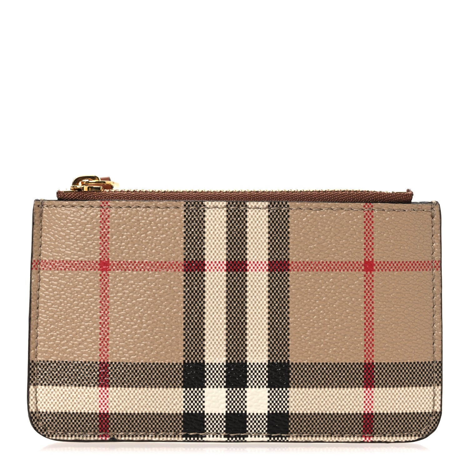 Burberry Vintage Check Kelbrook Key Pouch Card Case Archive Beige