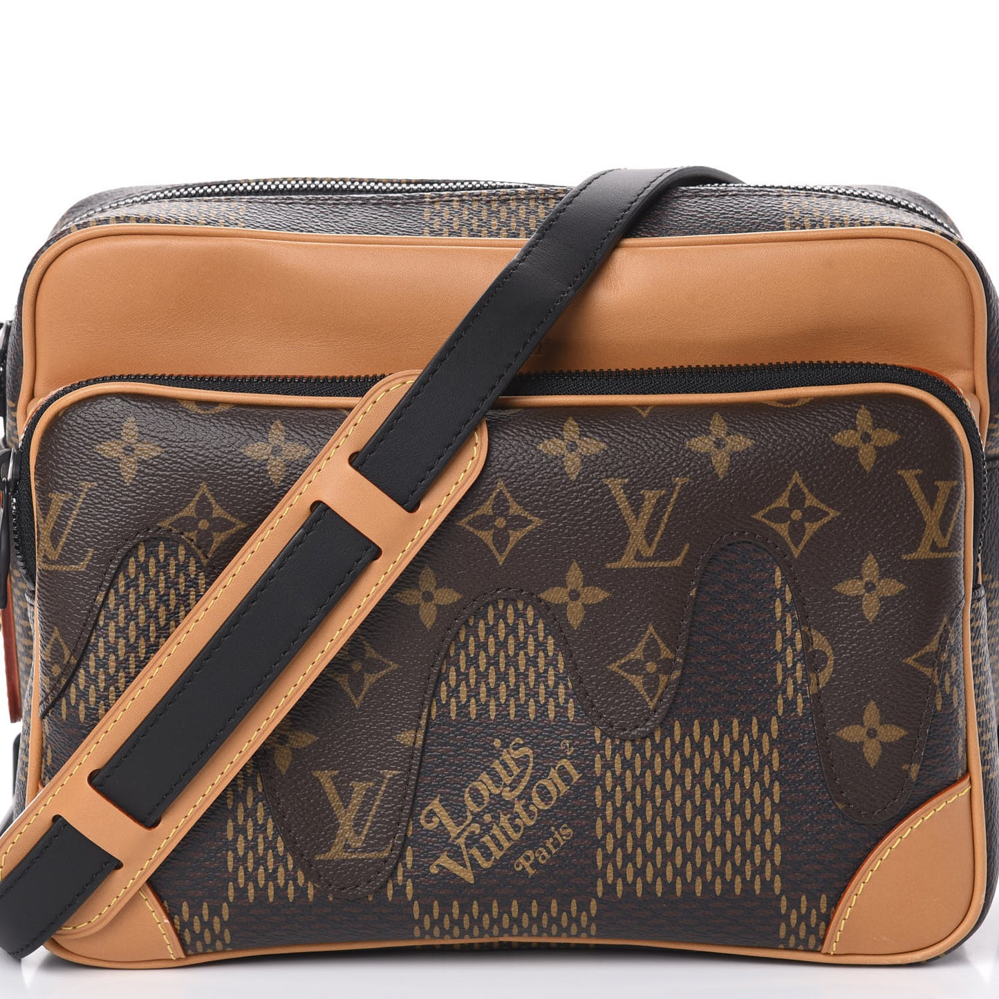 X NIGO Giant Damier Ebene Monogram Nil Messenger