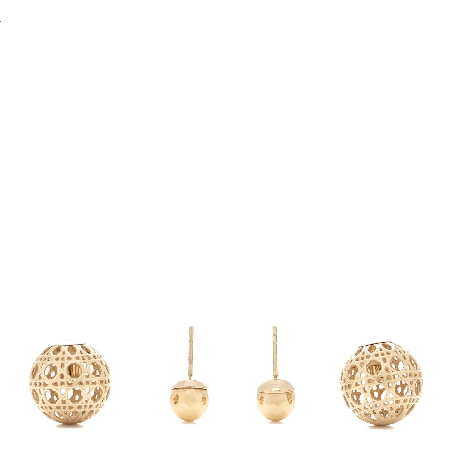 Cannage Mise En Dior Tribales Earrings Gold