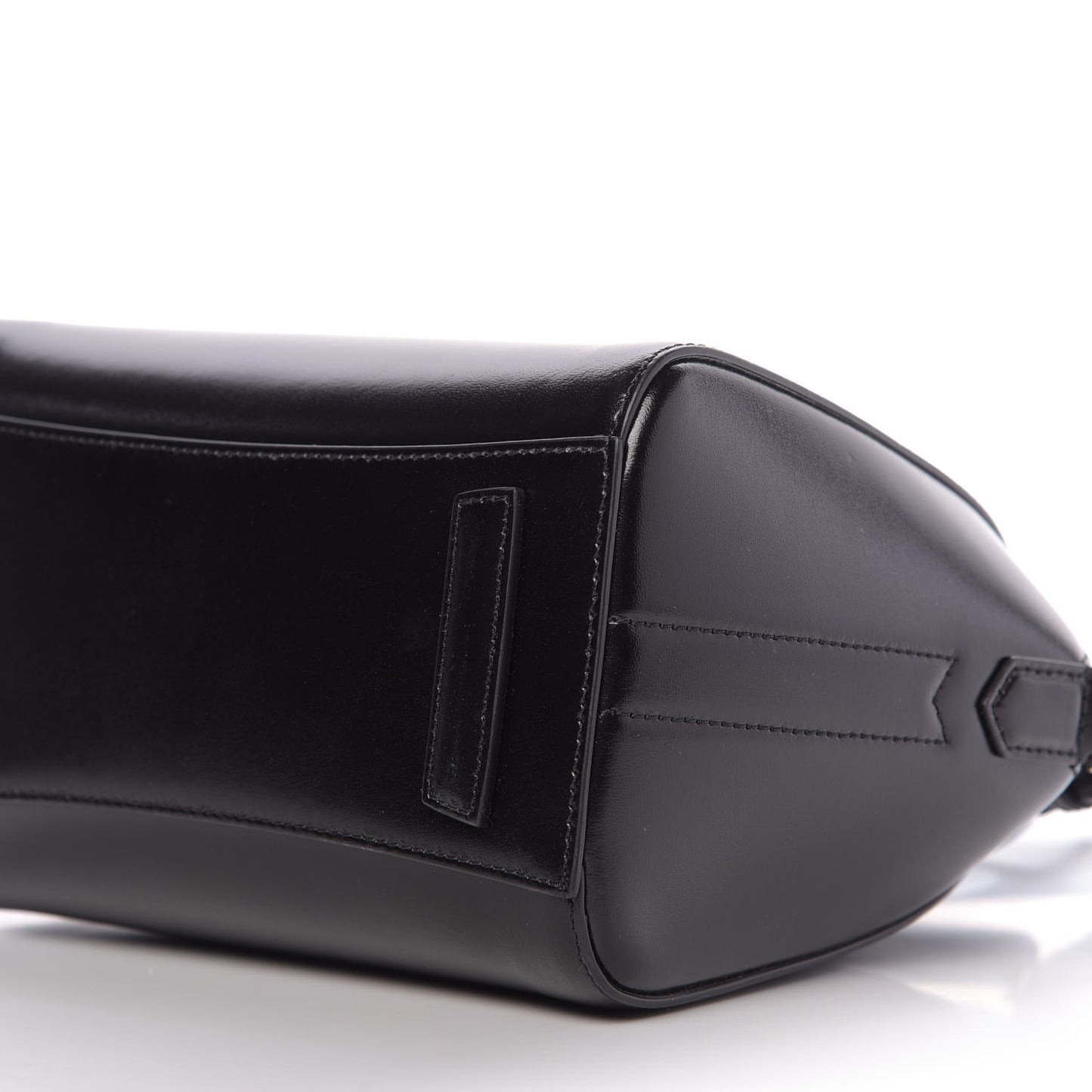 Shiny Lord Calfskin Mini Antigona Black