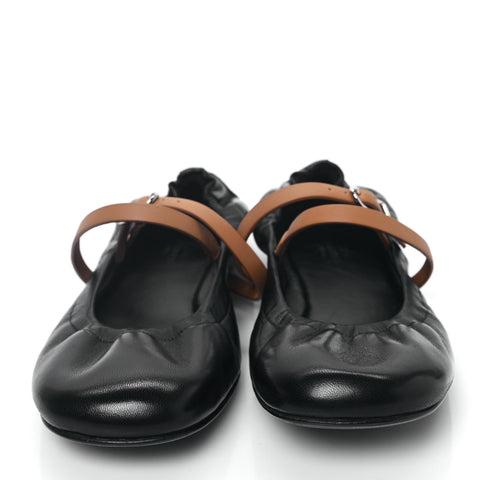 Nappa Jolly Ballet Flats 38.5 Black Naturel