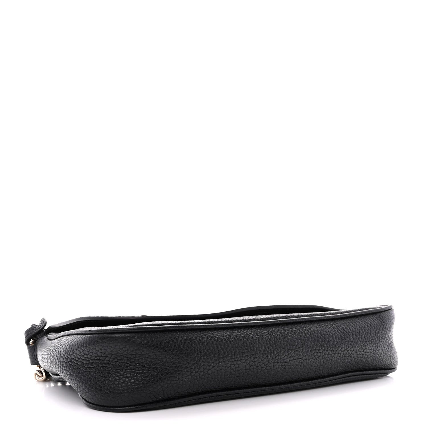 Gucci Pebbled Calfskin Medium Soho Flap Crossbody Black 4 of 14
