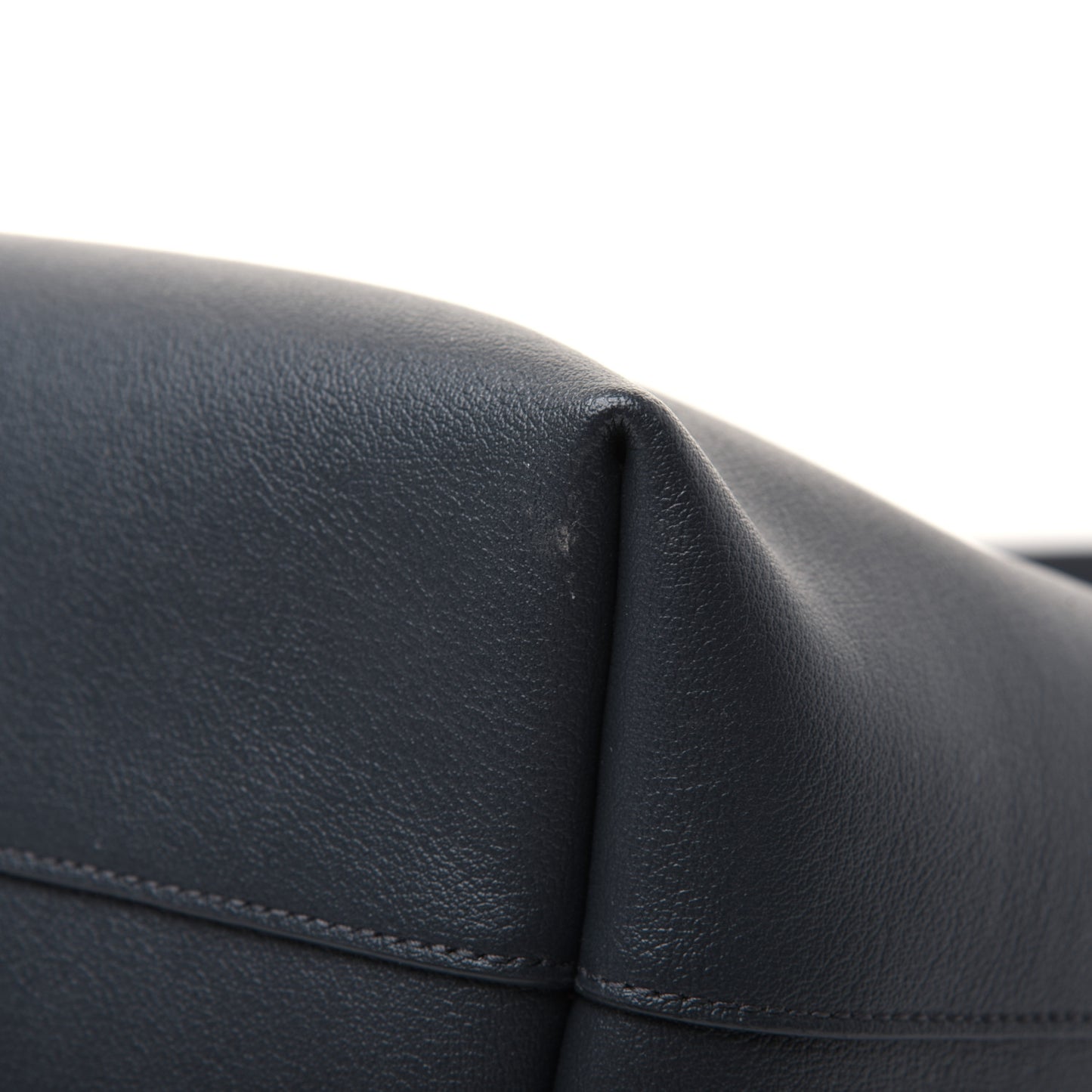 Calfskin Large Shopping Tote Navy