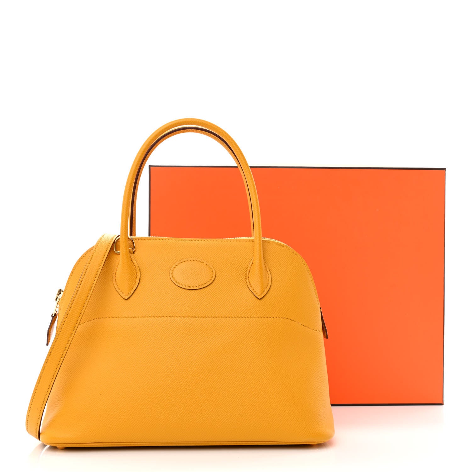 Hermes Epsom Bolide 27 Jaune Ambre 12 of 12