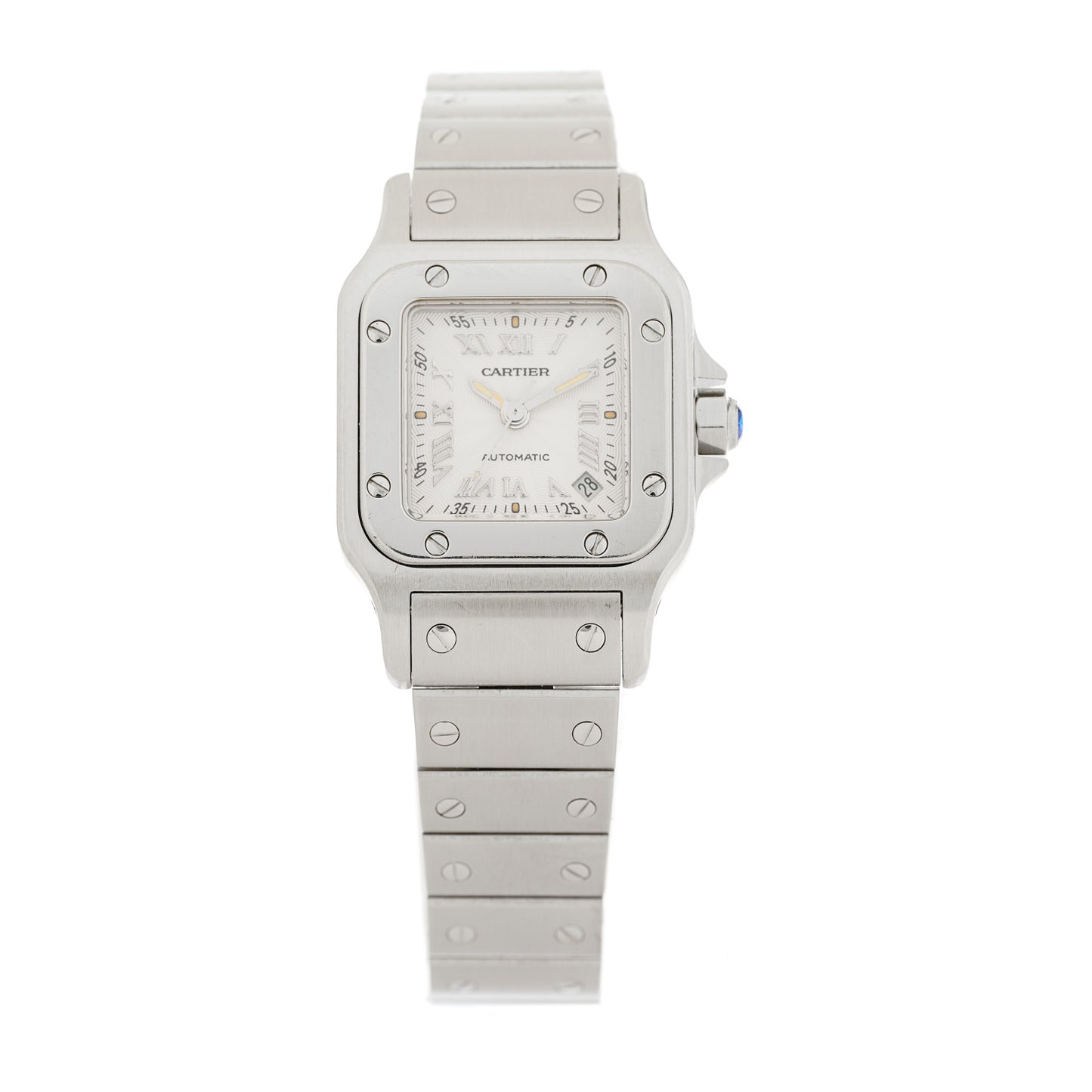 Stainless Steel 24mm Santos de Cartier Galbee Automatic Watch