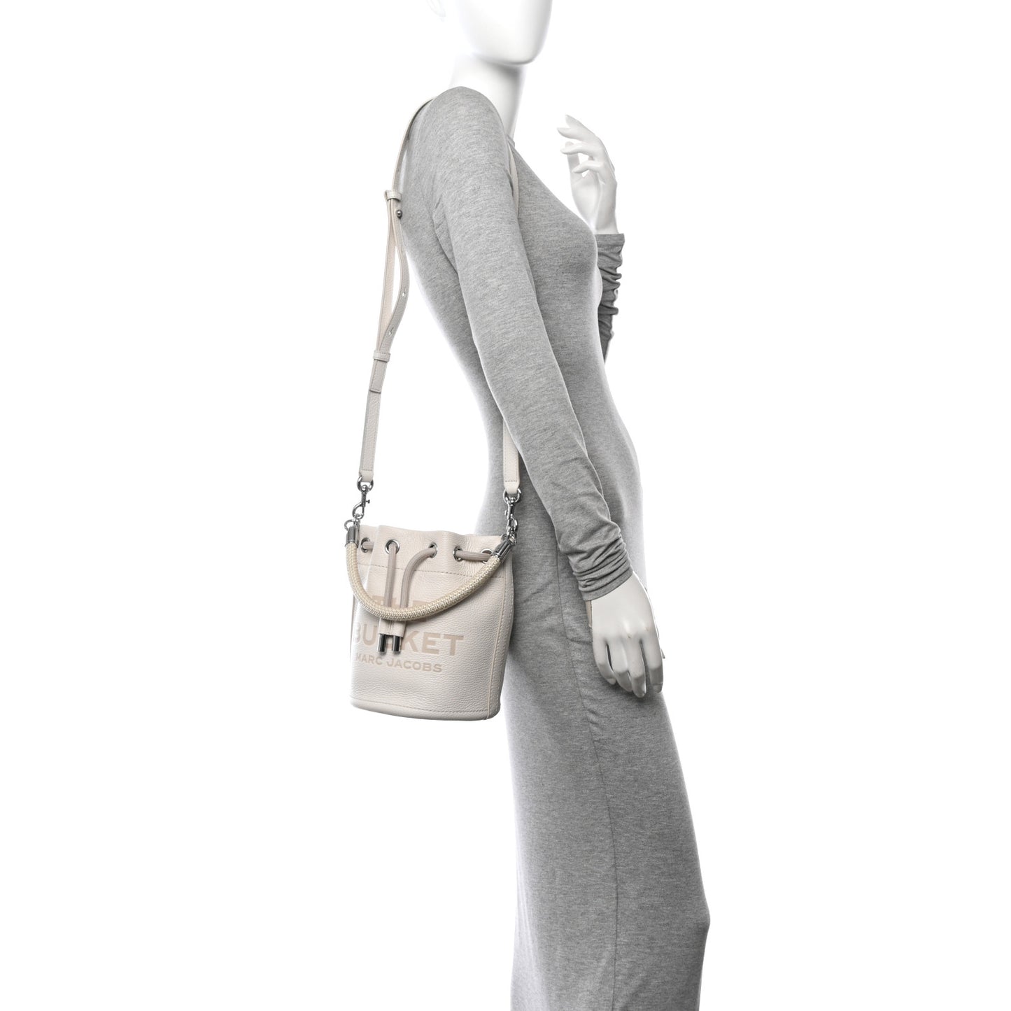 Grained Calfskin The Mini Bucket Bag Cotton