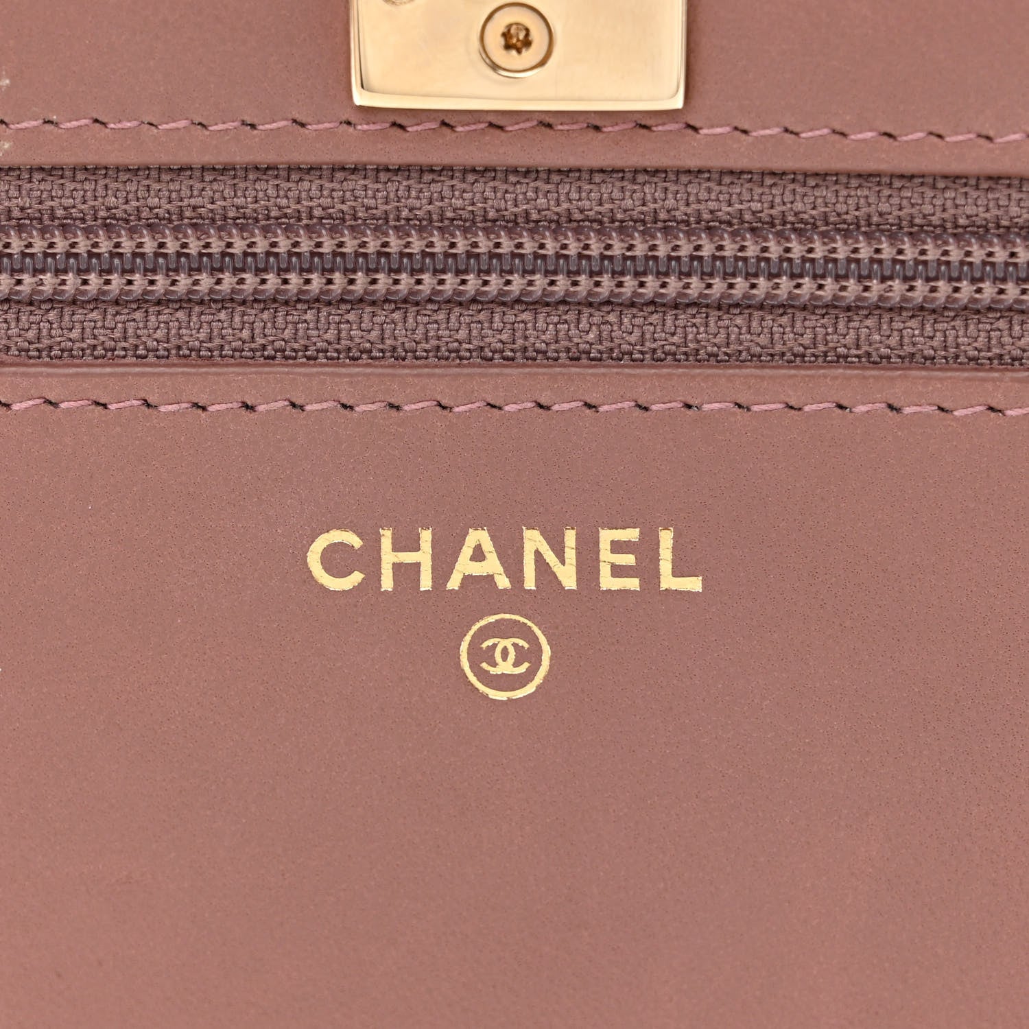 Chanel Lambskin Quilted Trendy CC Wallet On Chain WOC Nude 6 of 14