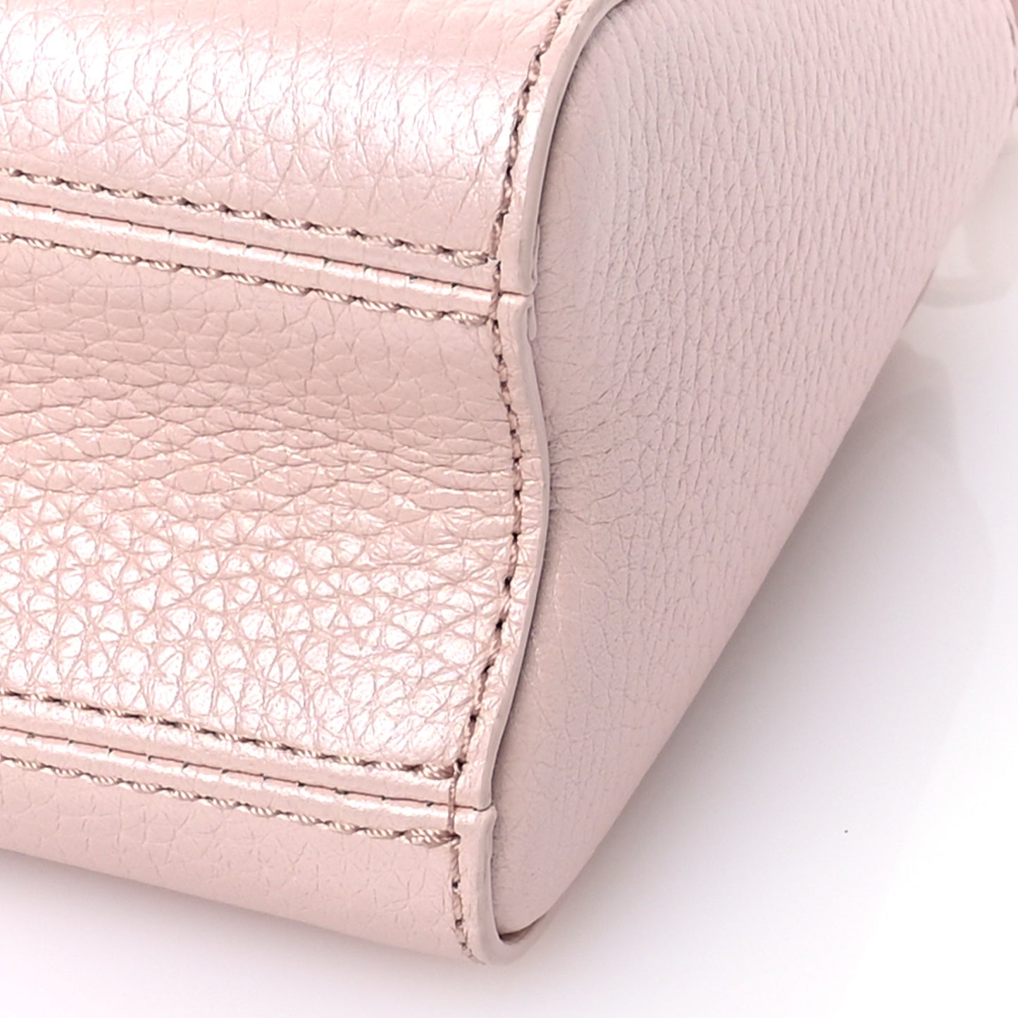 Iridescent Grained Calfskin Summer Splash Twist PM Pink
