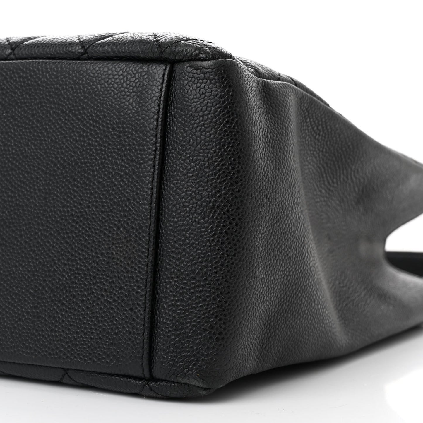 Caviar Quilted Grand Shopping Tote GST Black
