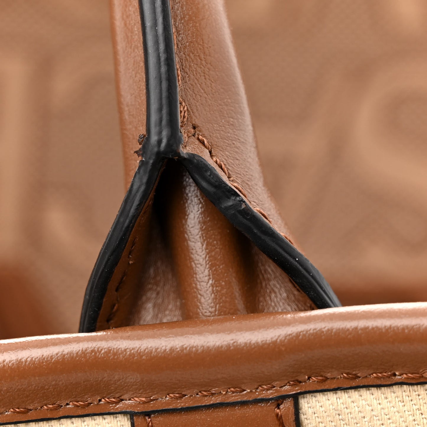 Jacquard Canvas Large Allover Medusa Tote Beige