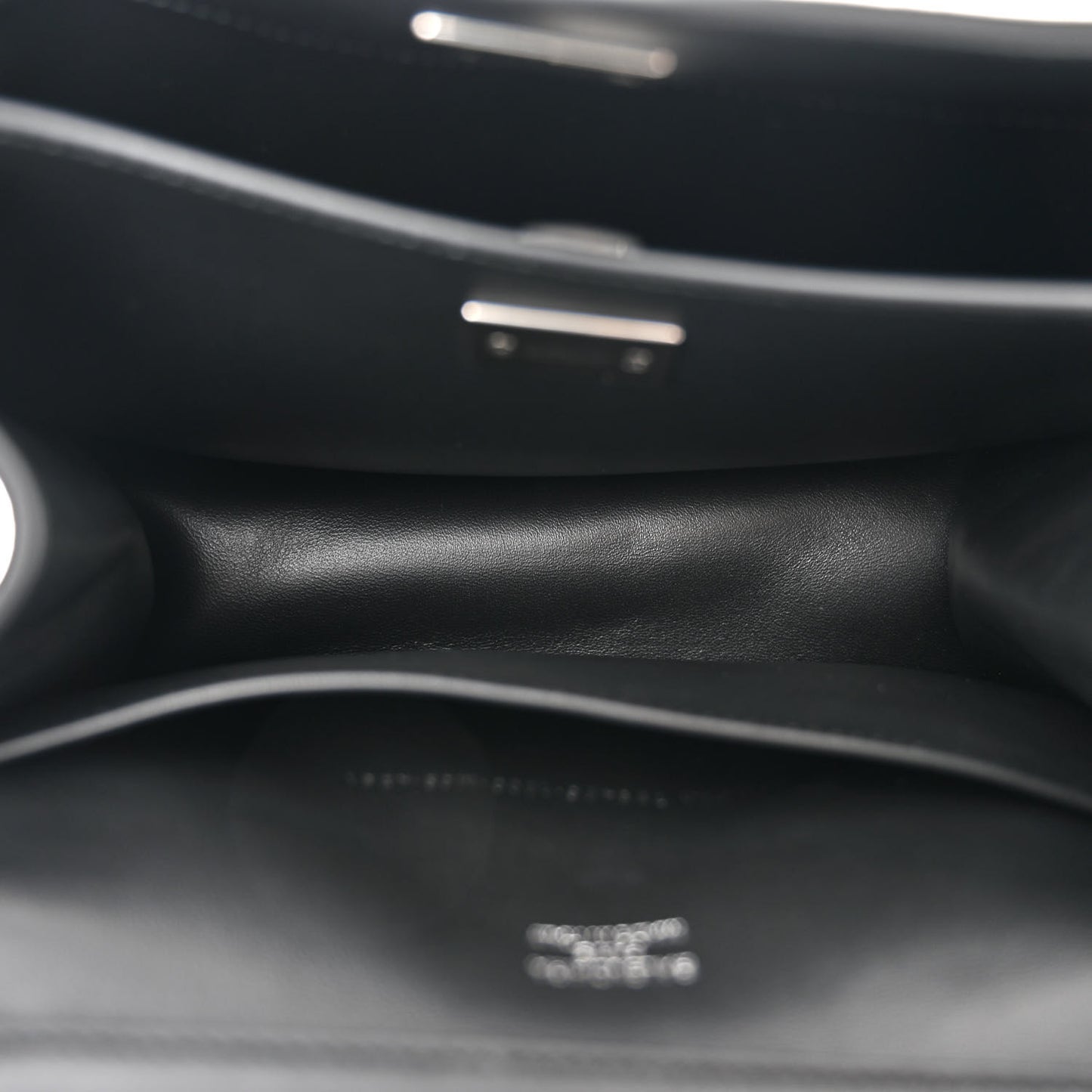 Natural Smooth Calfskin Mini Rodeo Top Handle Handbag Black