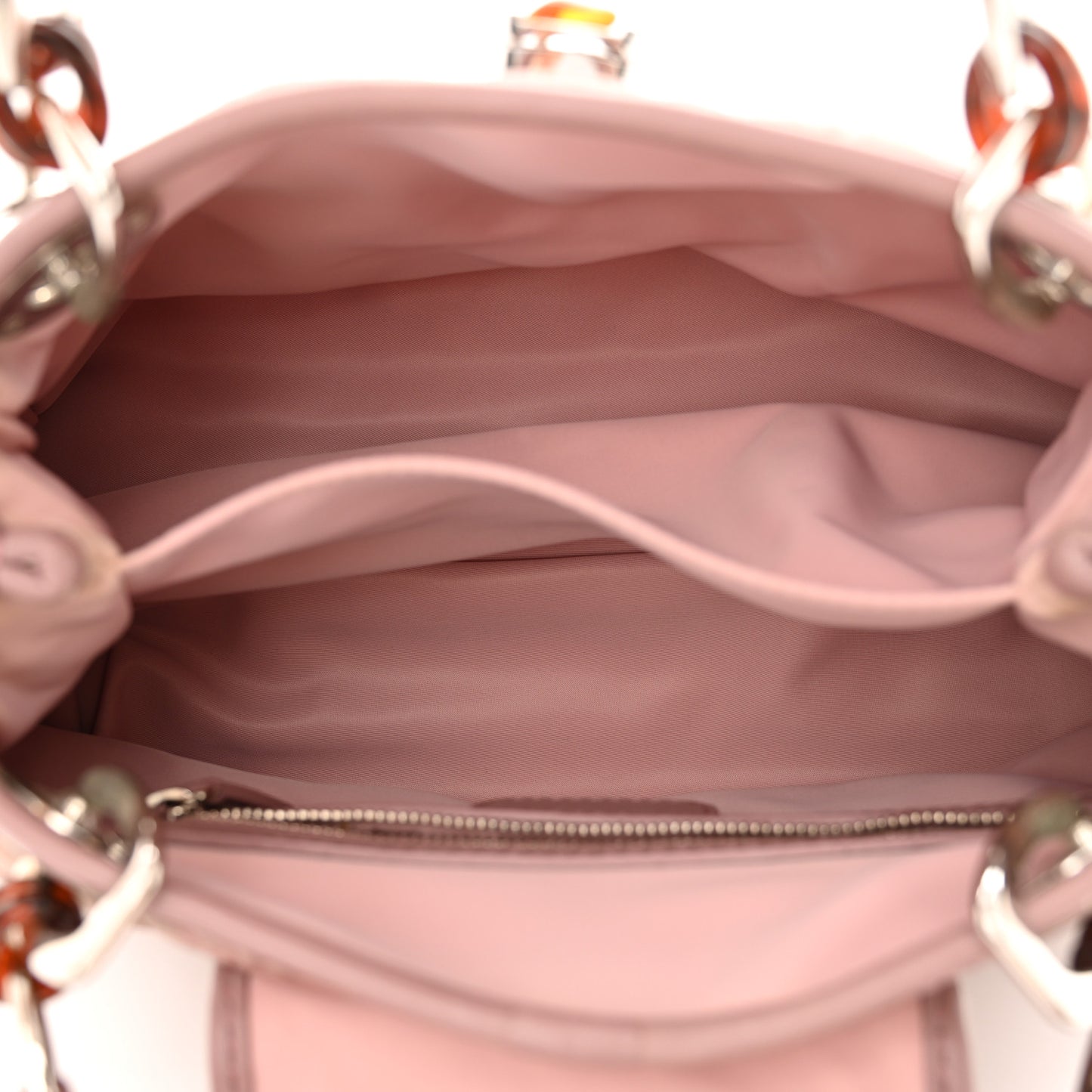 Satin Cannage Charming Small Lock Flap Shoulder Bag Pink