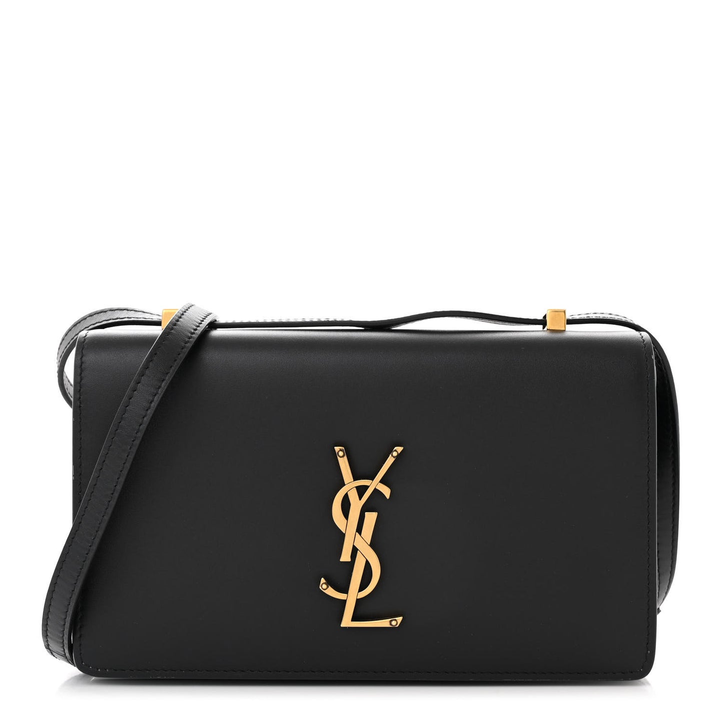 Calfskin Monogram Small Dylan Shoulder Bag Black