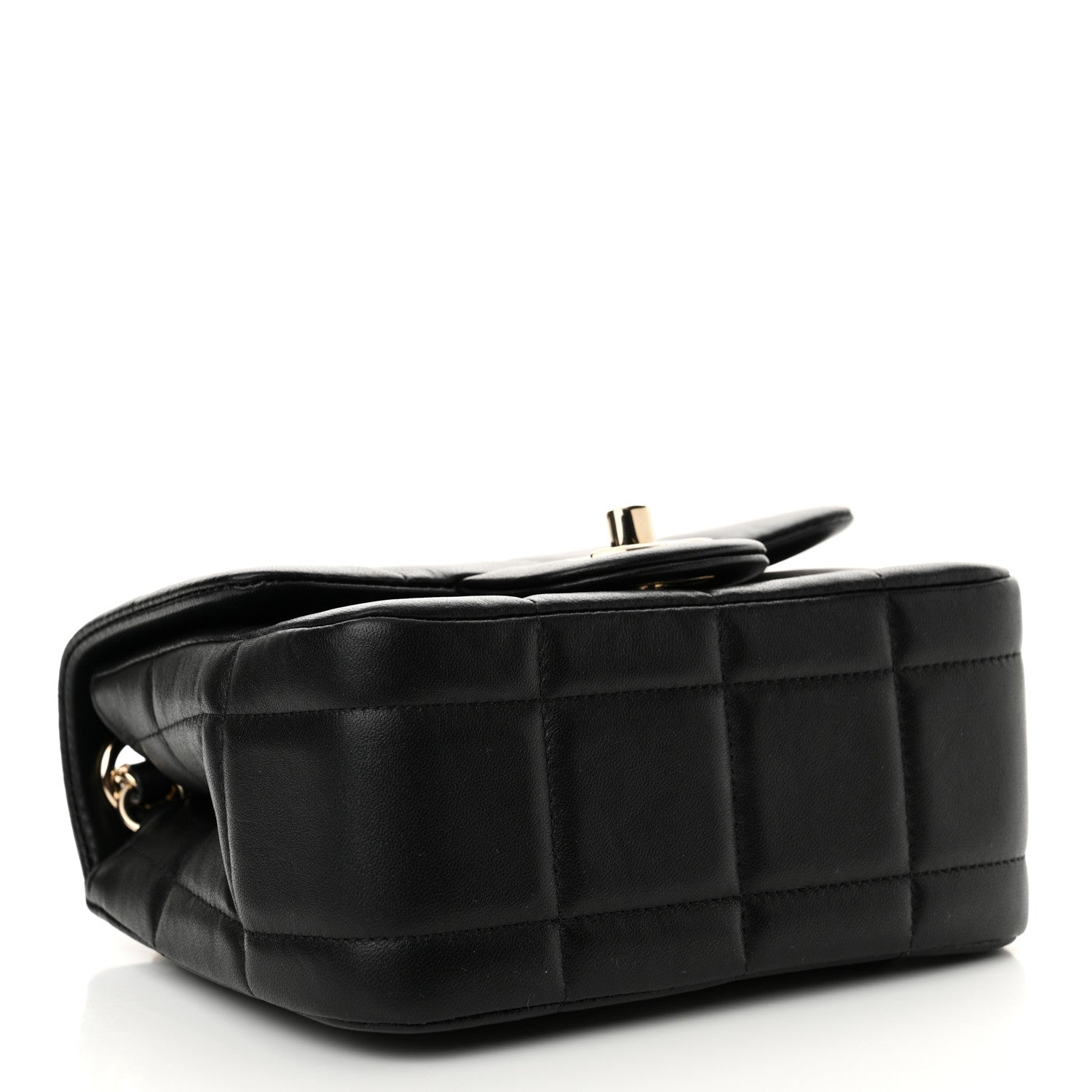 Chanel Lambskin Resin Crystal Square Quilted Mini Monacoco Flap Black 3 of 10