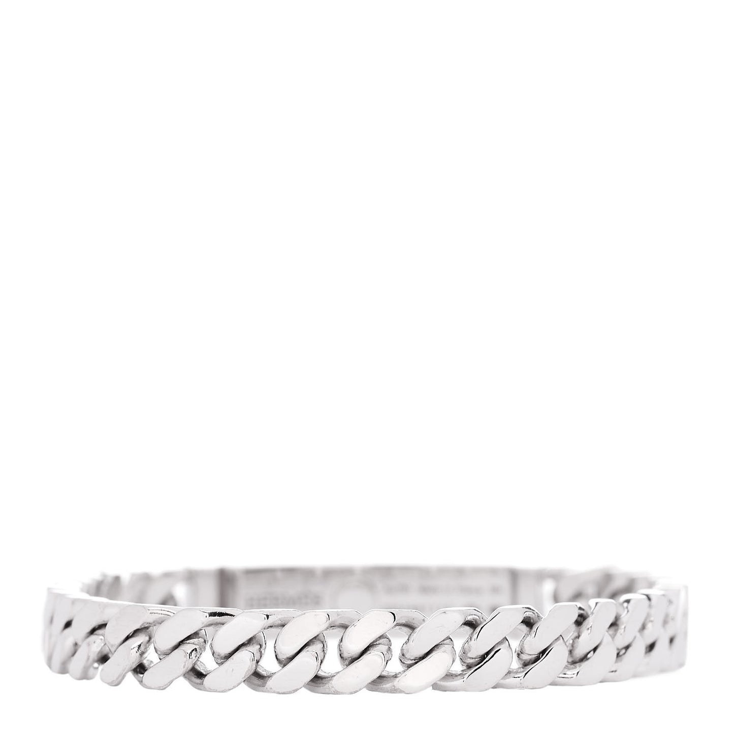 18K White Gold Diamond TPM Kelly Gourmette Bracelet SH