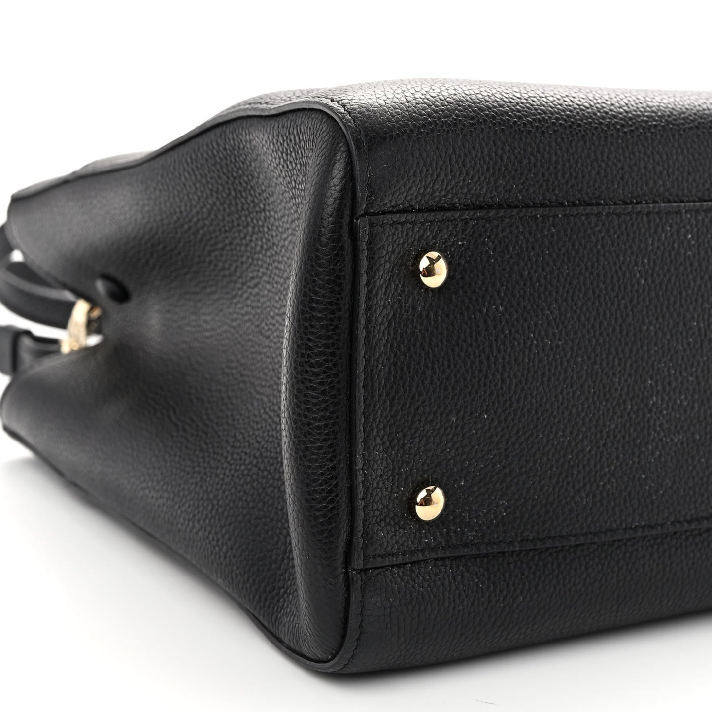 Grained Calfskin Small Neo Executive Shopper Tote Black