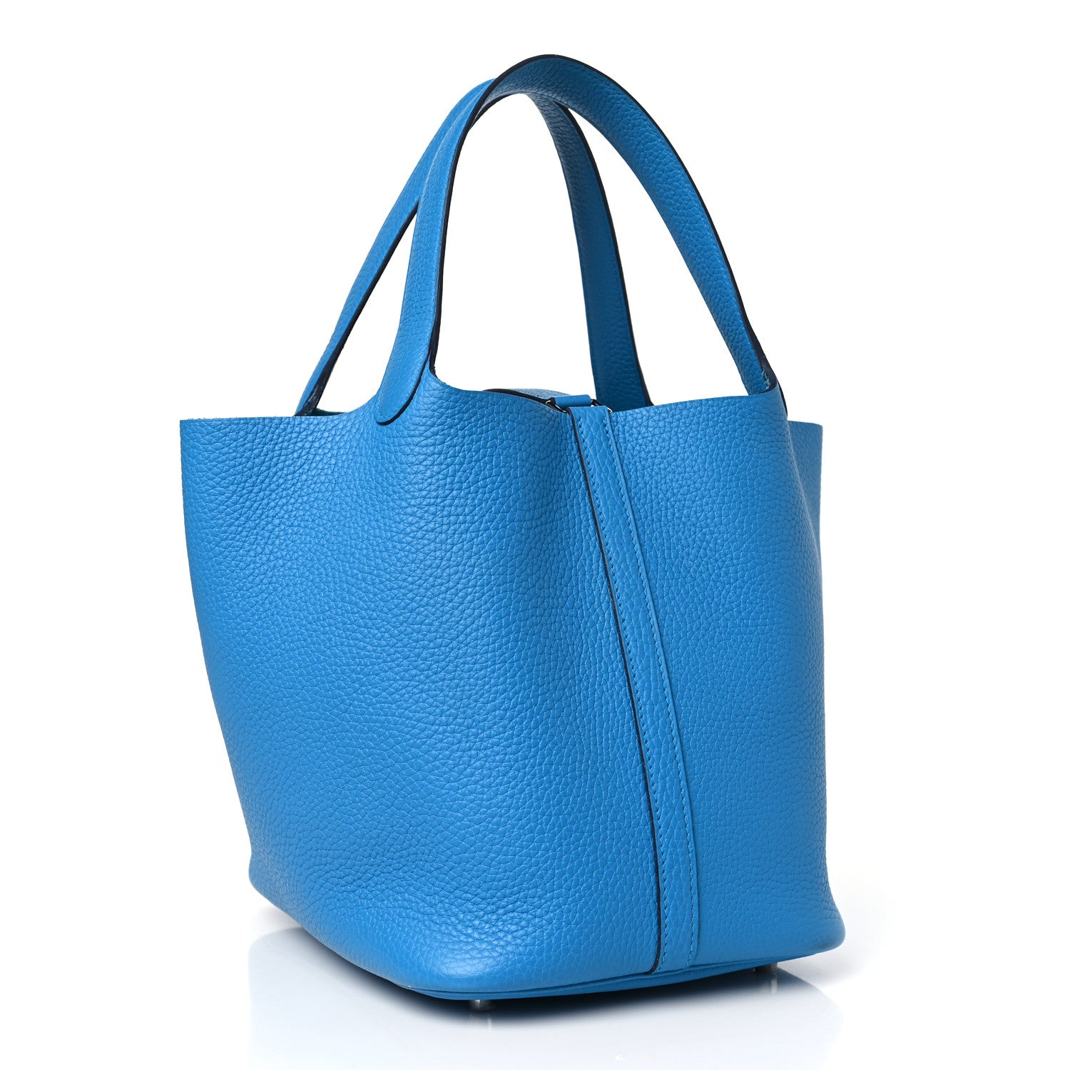 Hermes Taurillon Clemence Picotin Lock 22 MM Bleu Frida 3 of 12