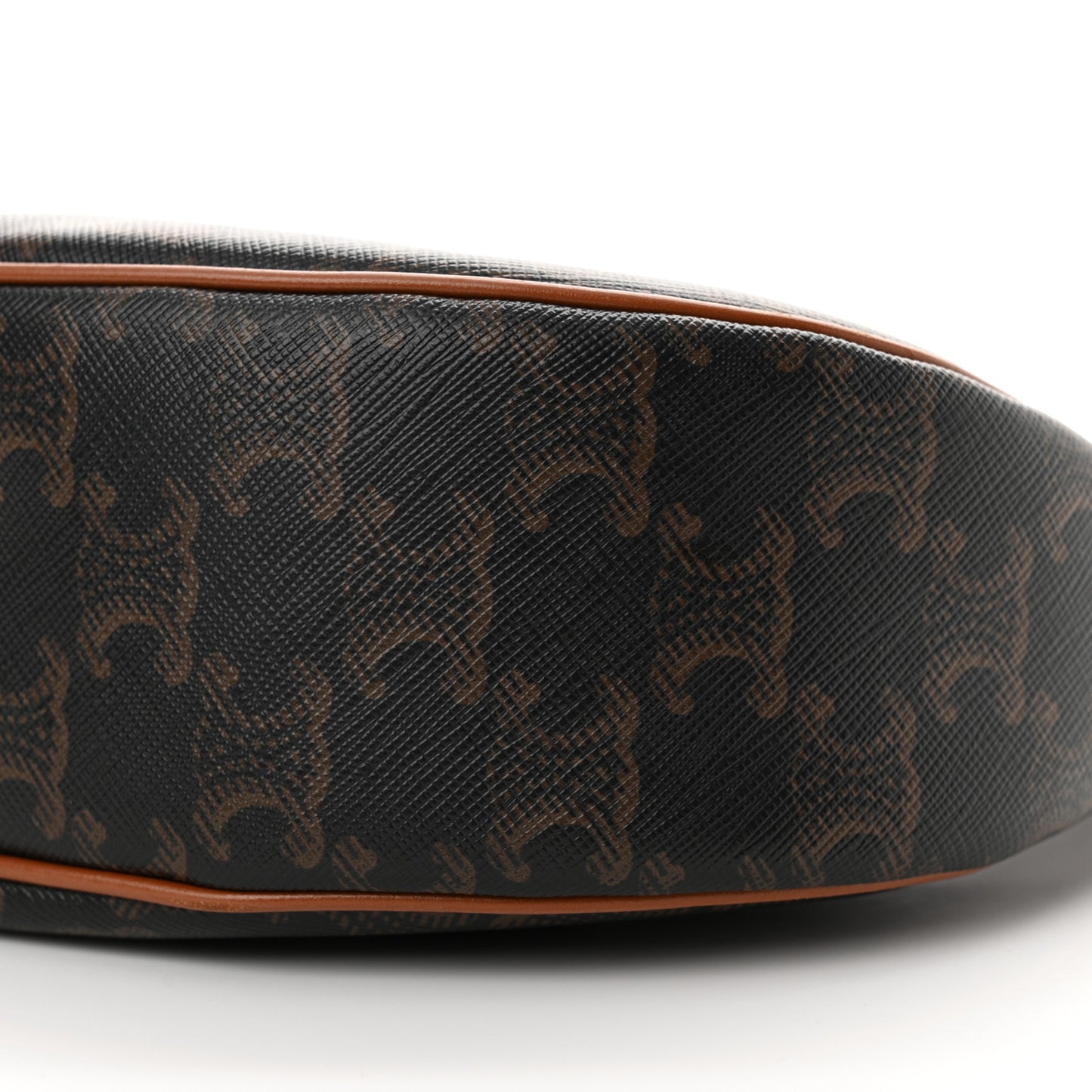 Triomphe Canvas Calfskin Ava Shoulder Bag Tan