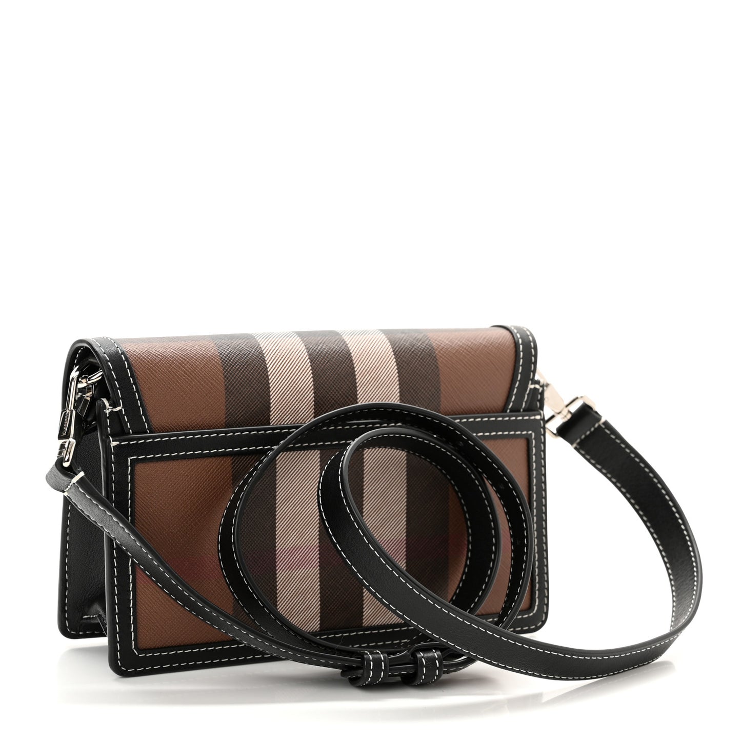 E-Canvas Giant Check Oscar Crossbody Dark Birch