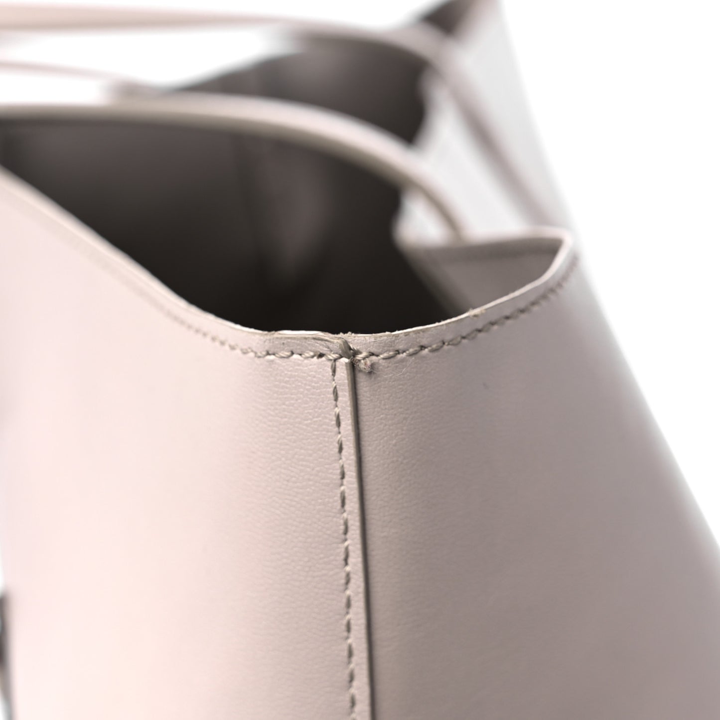 Vitello Ginevra Elaphe Monster Eyes Shopping Tote Grigio Polvere Naturale