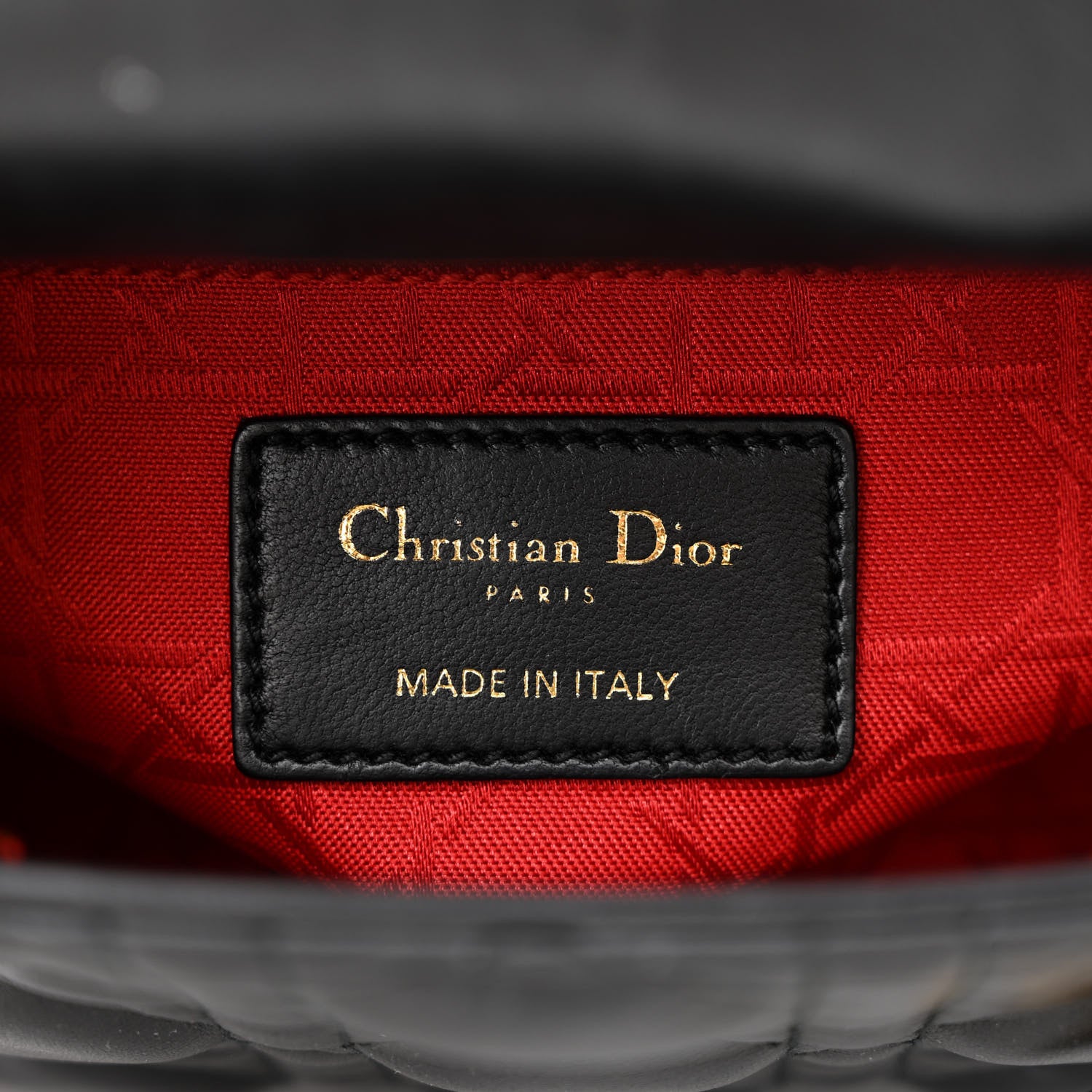 Christian Dior Lambskin Cannage Mini Lady Dior Black 6 of 10