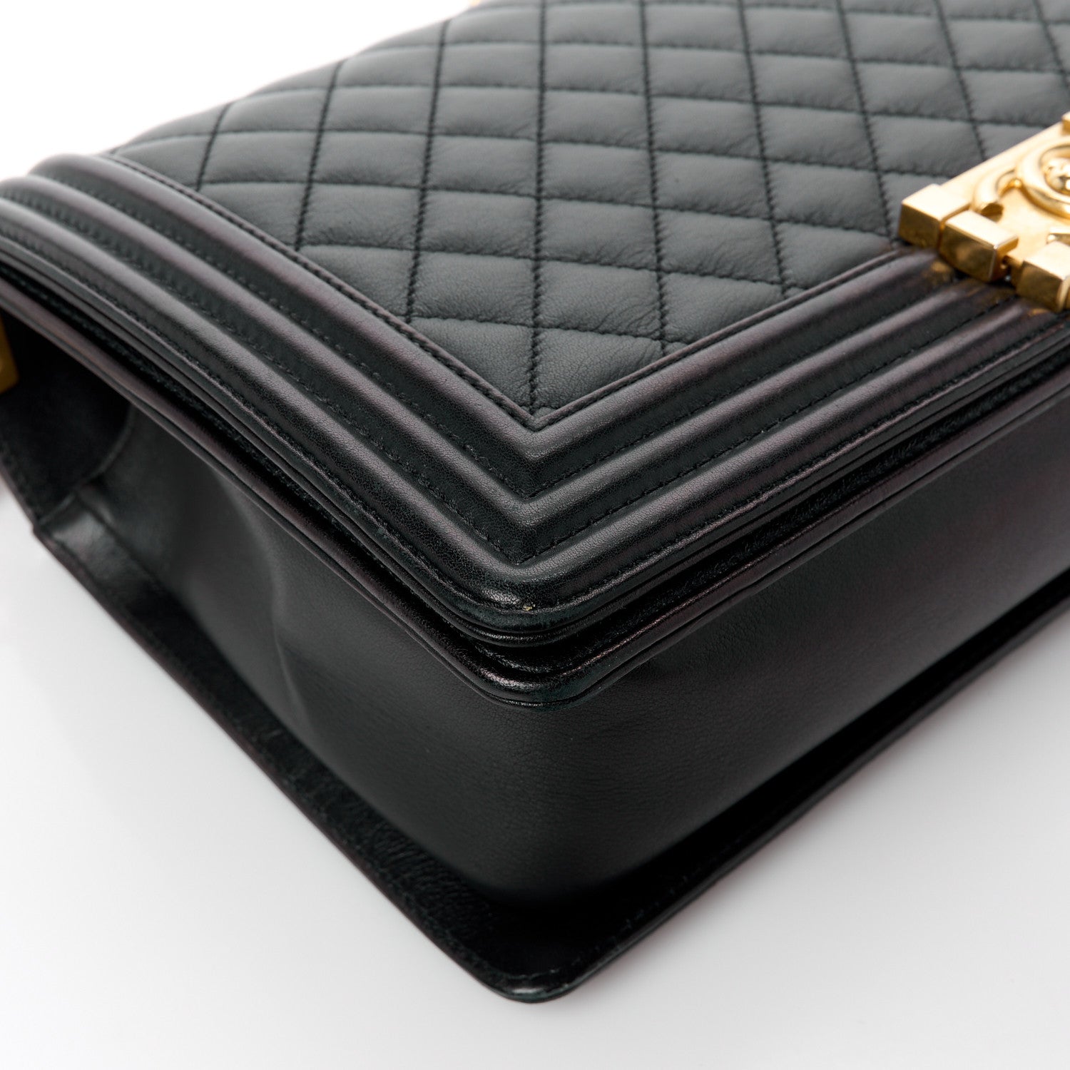 Chanel Calfskin Quilted New Medium Boy Flap Black 15 of 15