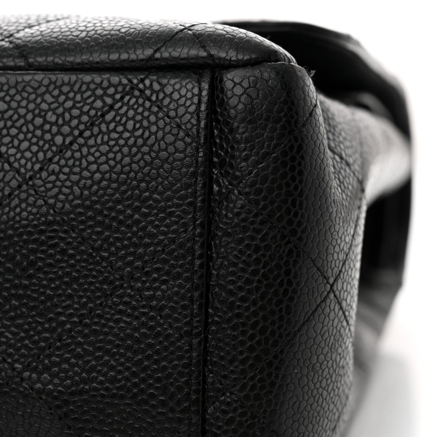 Caviar Quilted Maxi Double Flap Black
