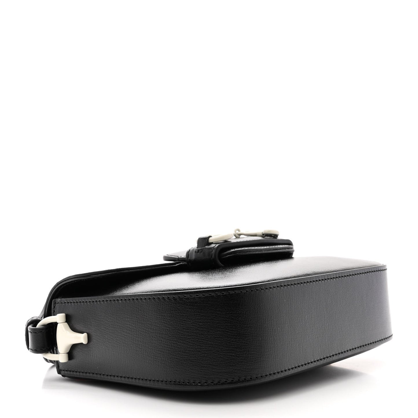 Azalea Calfskin Web Horsebit 1955 Shoulder Bag Black