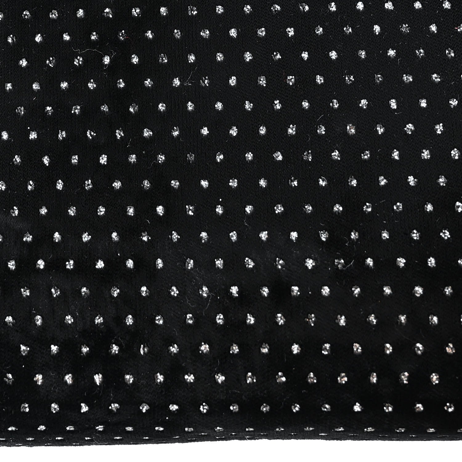 Saint Laurent Velvet Crystal Monogram Chain Wallet Black 11 of 14