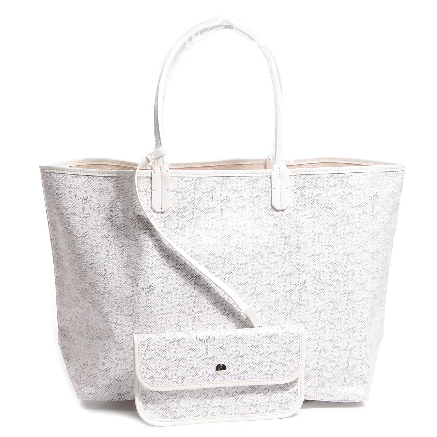 Goyard Goyardine Saint Louis PM White 84453 – FASHIONPHILE