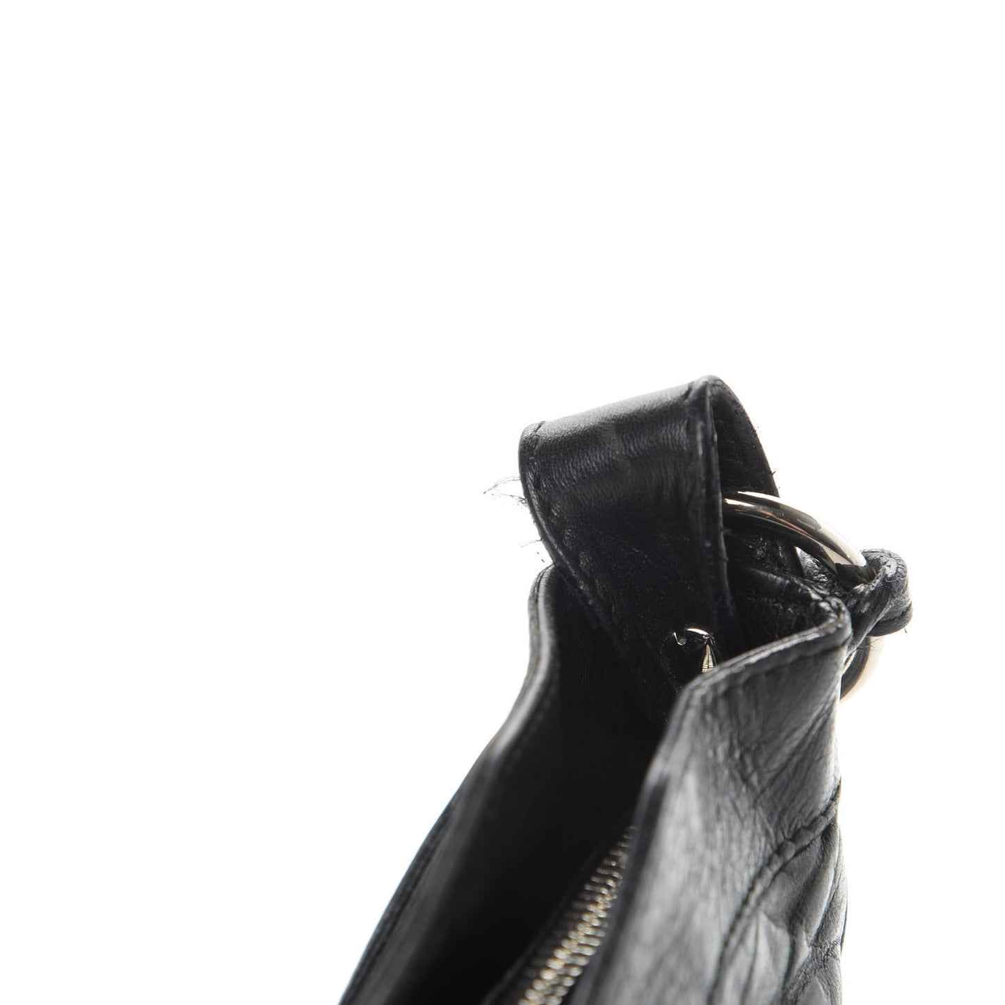 Agneau Giant 12 Silver Hardware Hip Black