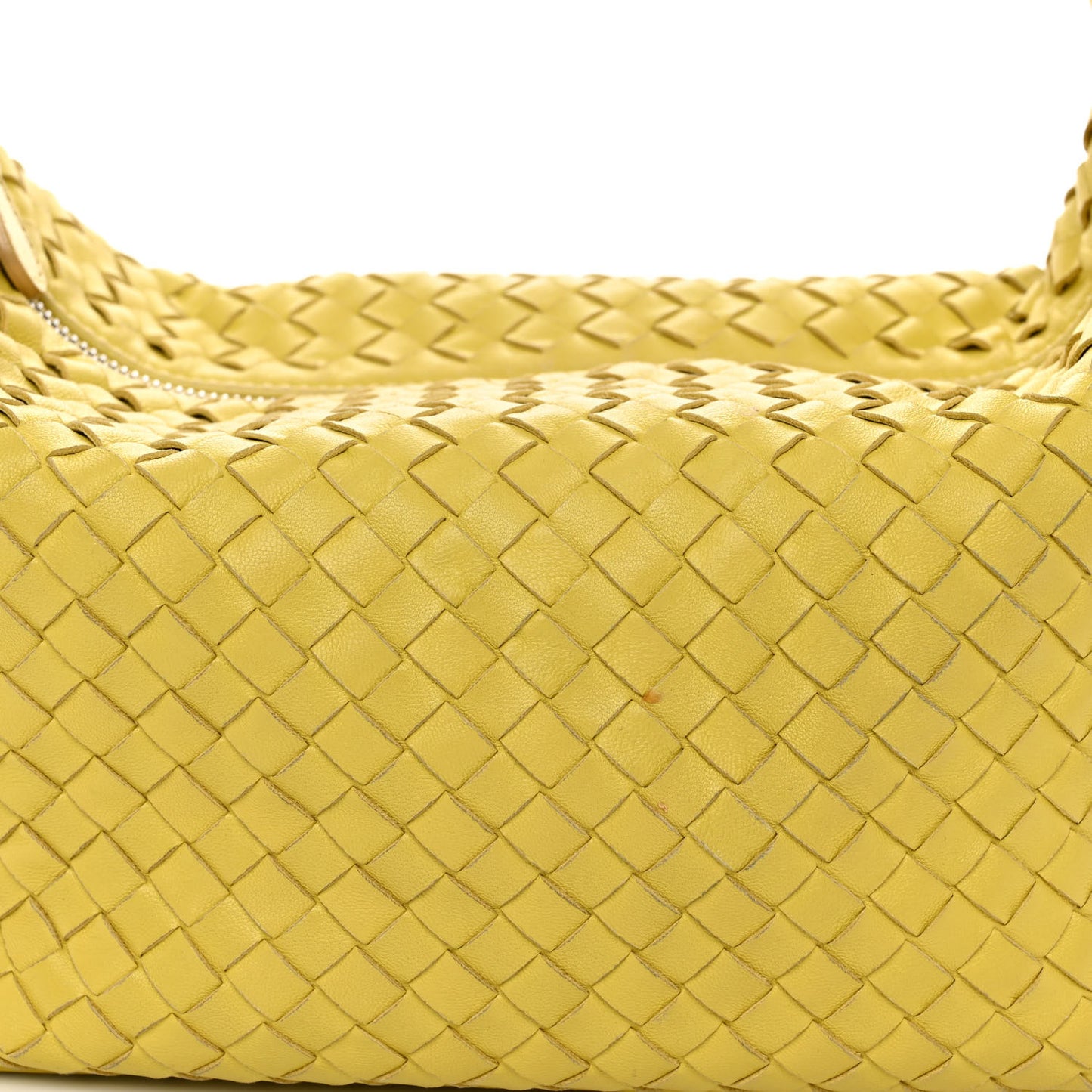 Nappa Intrecciato Small Shoulder Bag Chartreuse