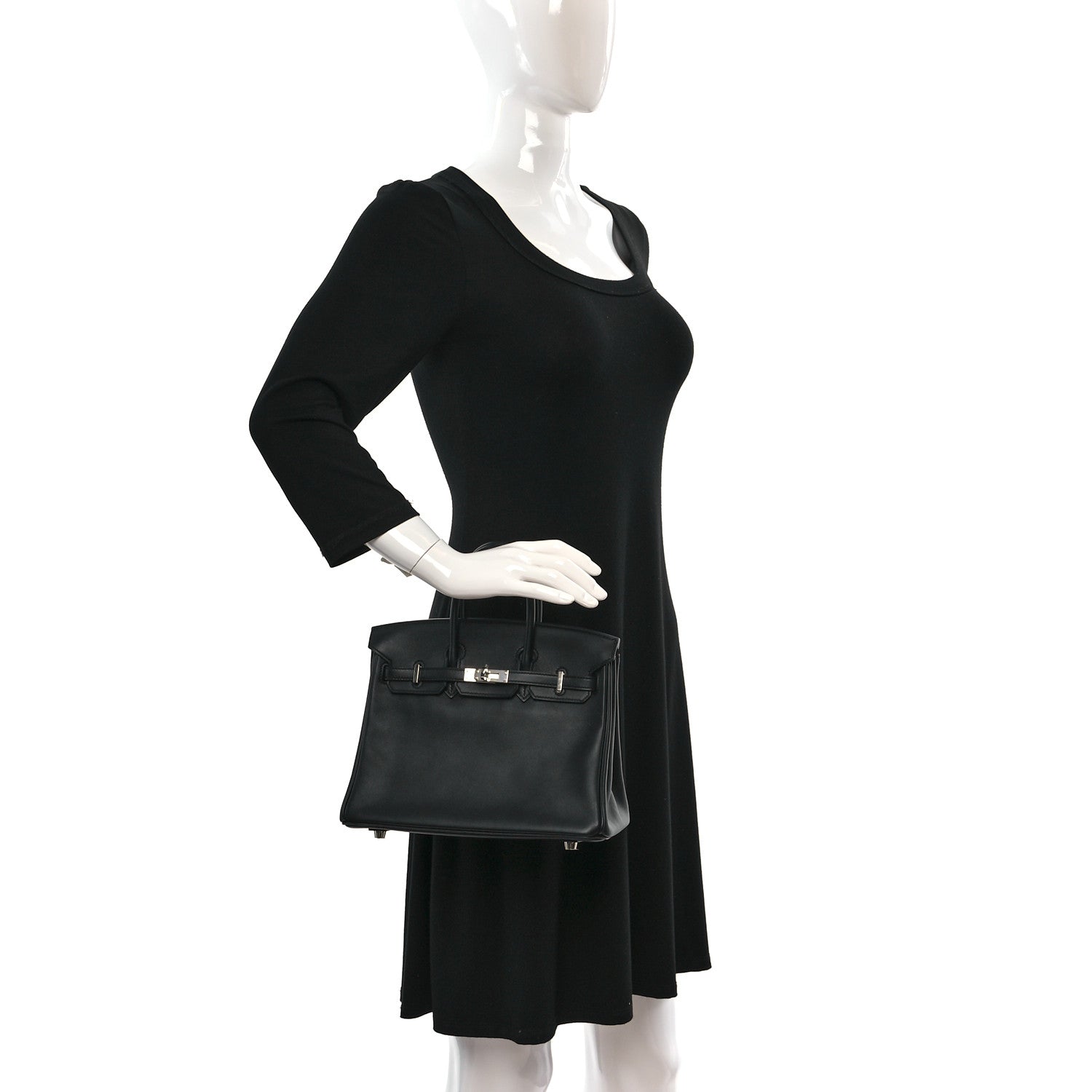 Hermes Swift Birkin 25 Black 2 of 9