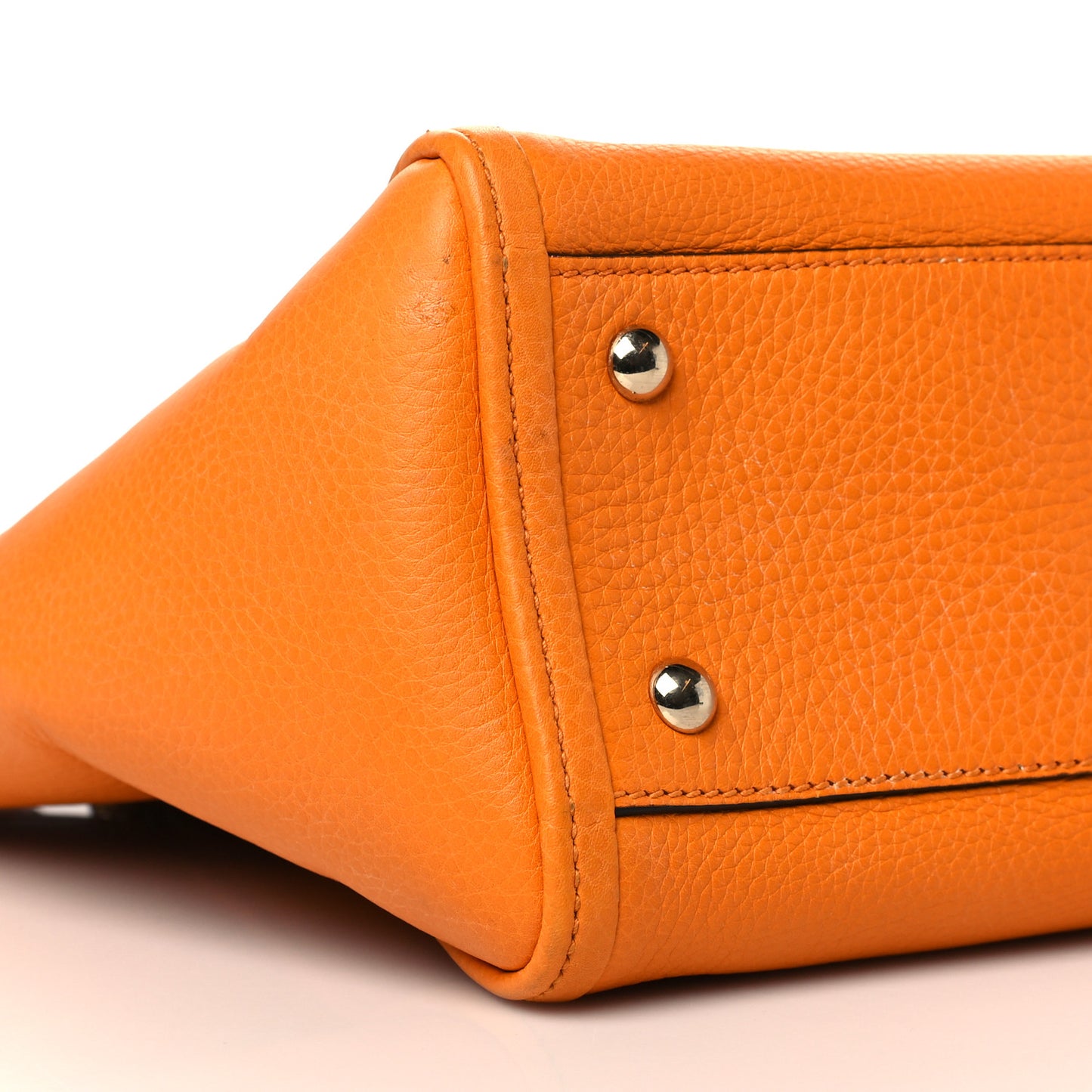 Pebbled Calfskin Small Soho Top Handle Bag Curcuma