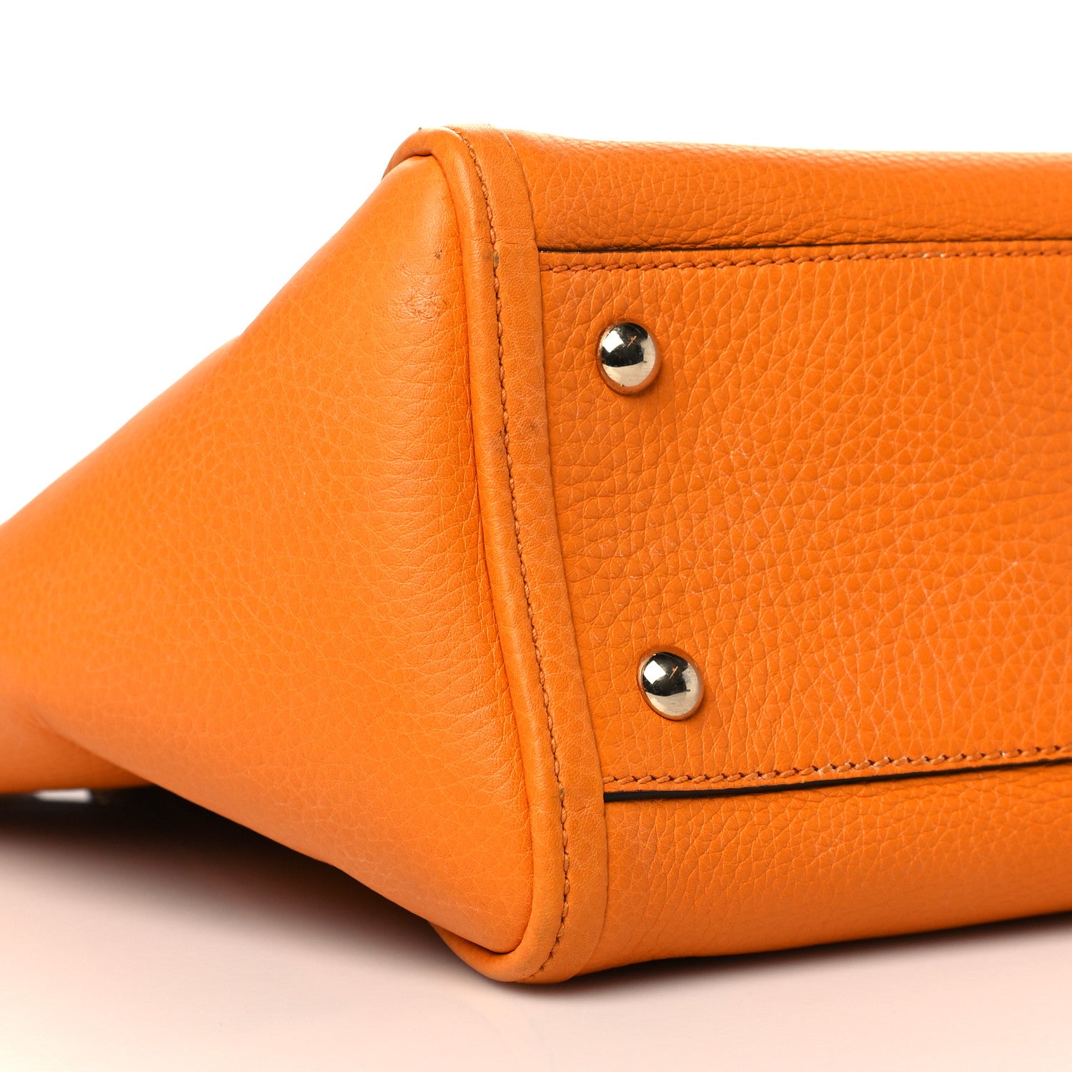 Gucci Pebbled Calfskin Small Soho Top Handle Bag Curcuma 9 of 10